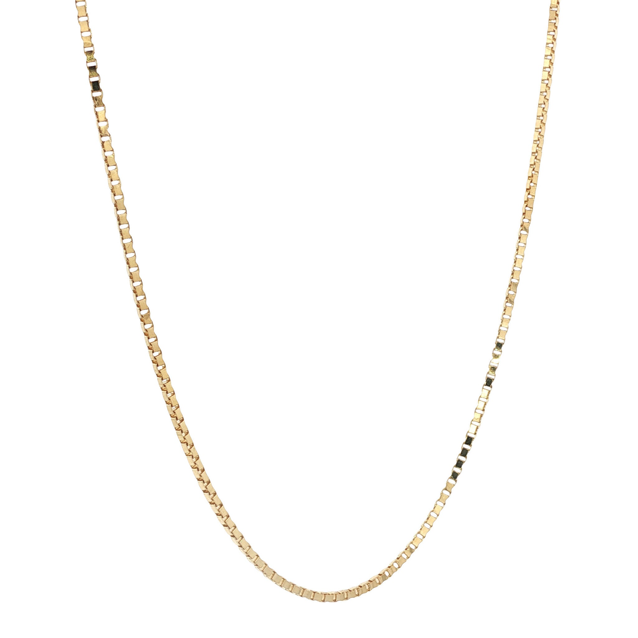 Gold length necklace Venetian 50.5 cm 14 karat