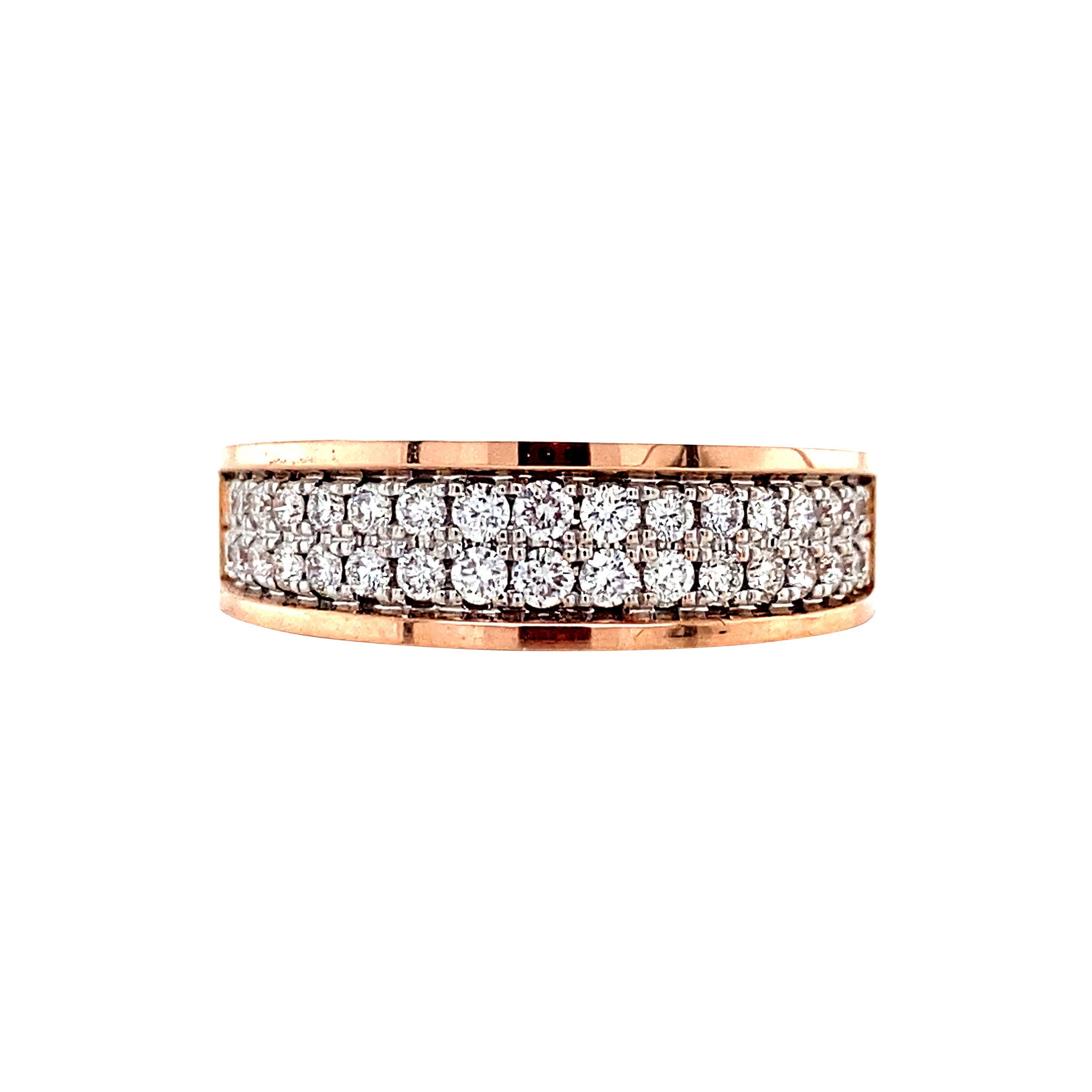 Rose gold ring with diamond 14 kt* new