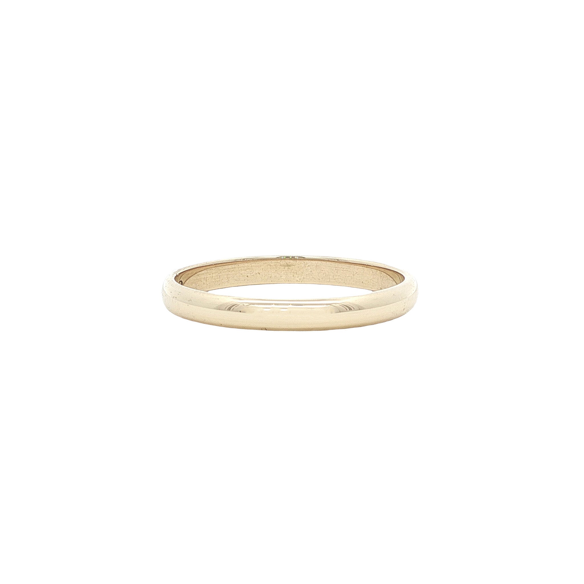 Golden smooth ring 14 karat