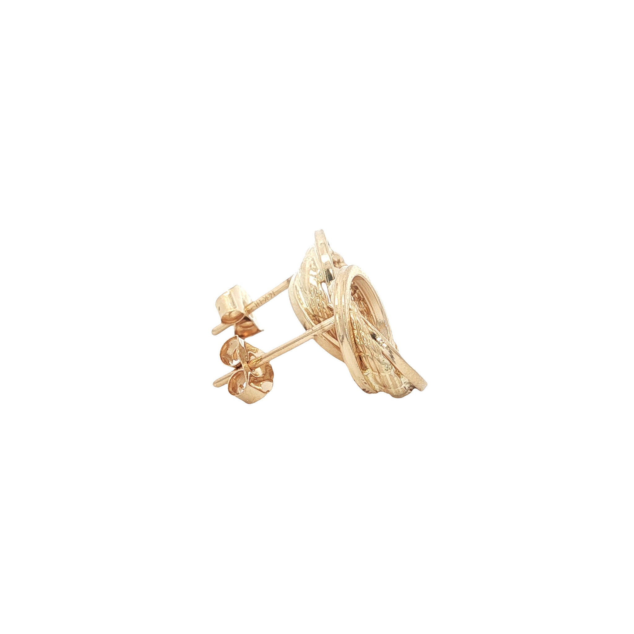 Gold stud earrings 14 karat