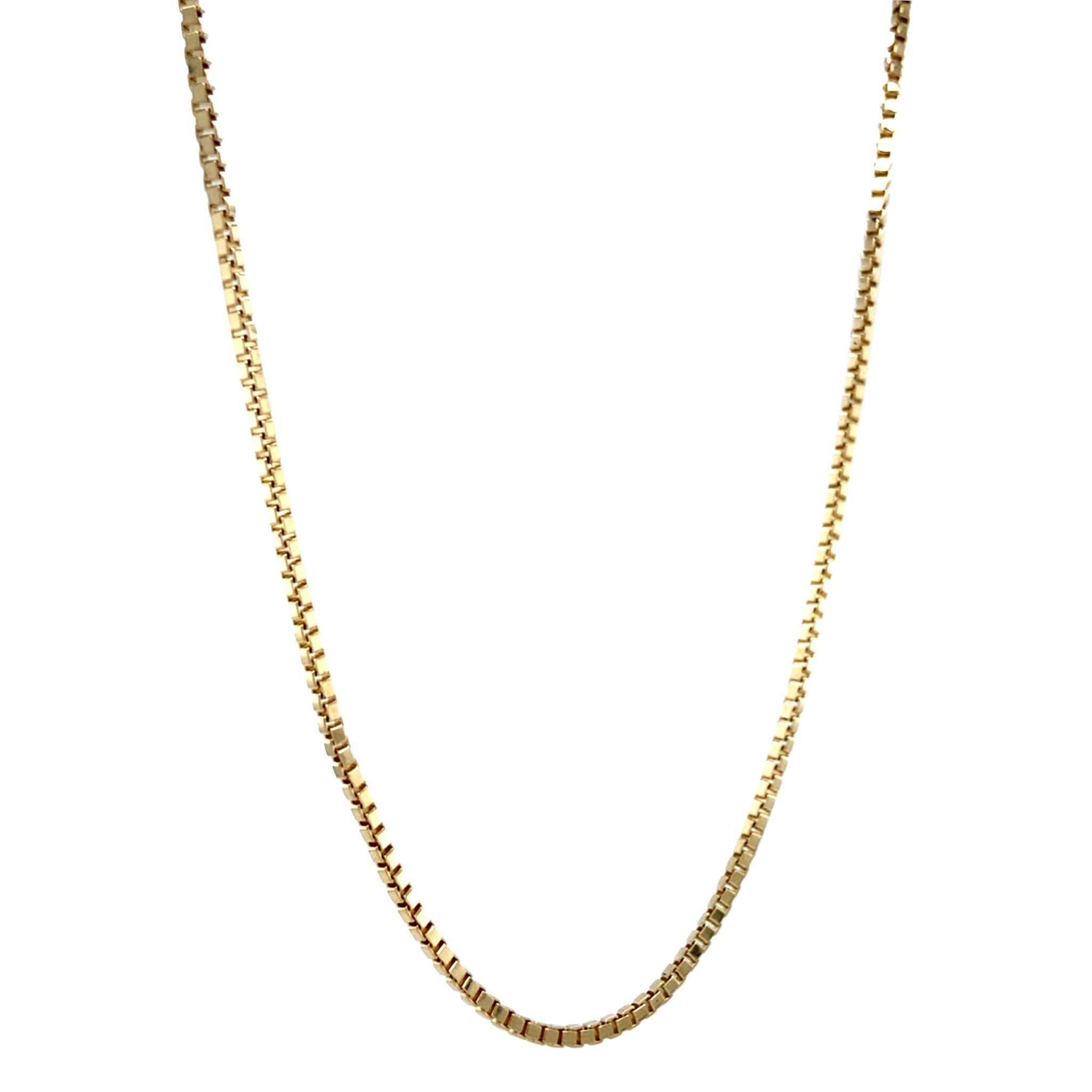 Gold length necklace Venetian 70.5 cm 14 karat