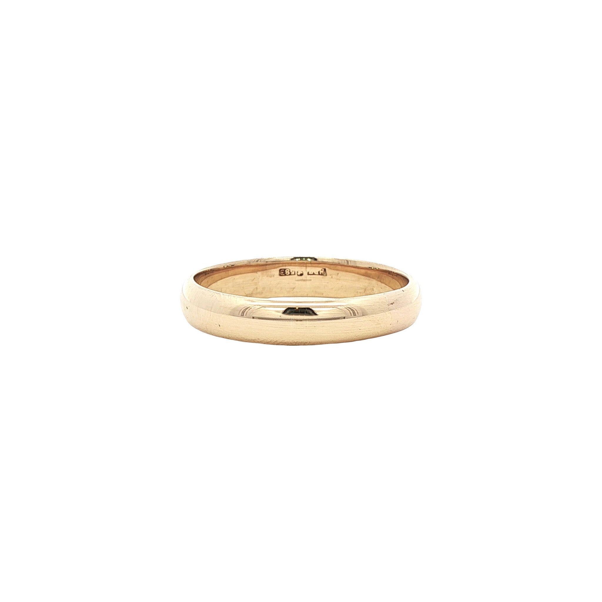 Gouden gladde ring 14 karaat