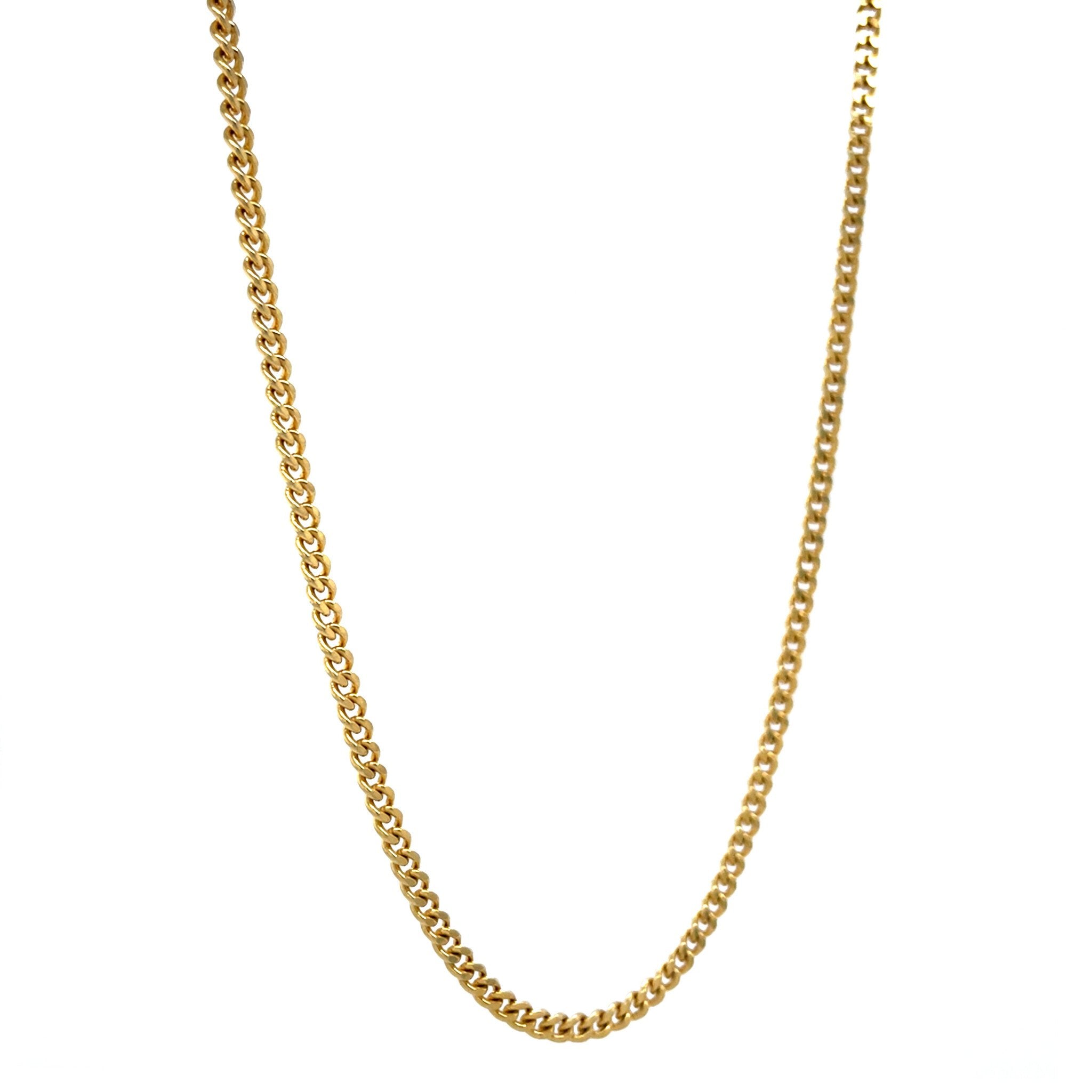 Gold length necklace gourmet 49 cm 14 karat