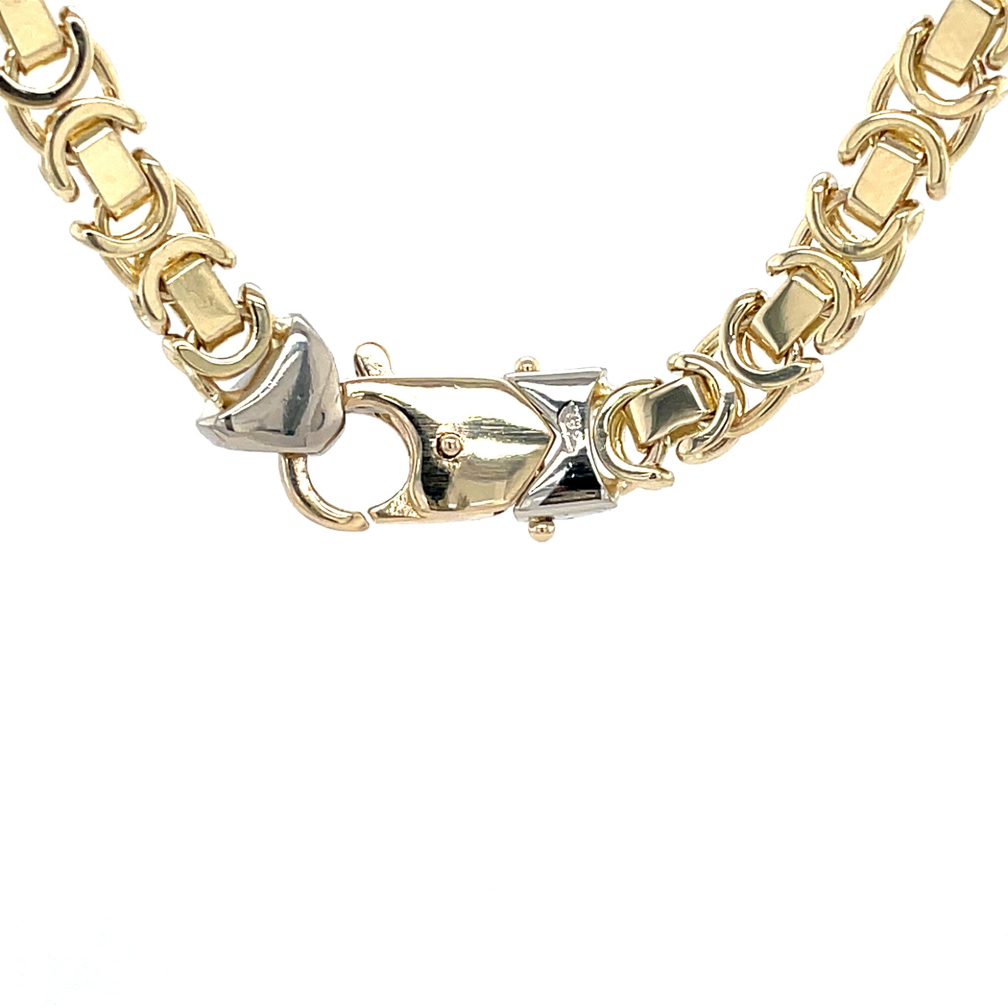 Gold king's necklace 50 cm 14 karat