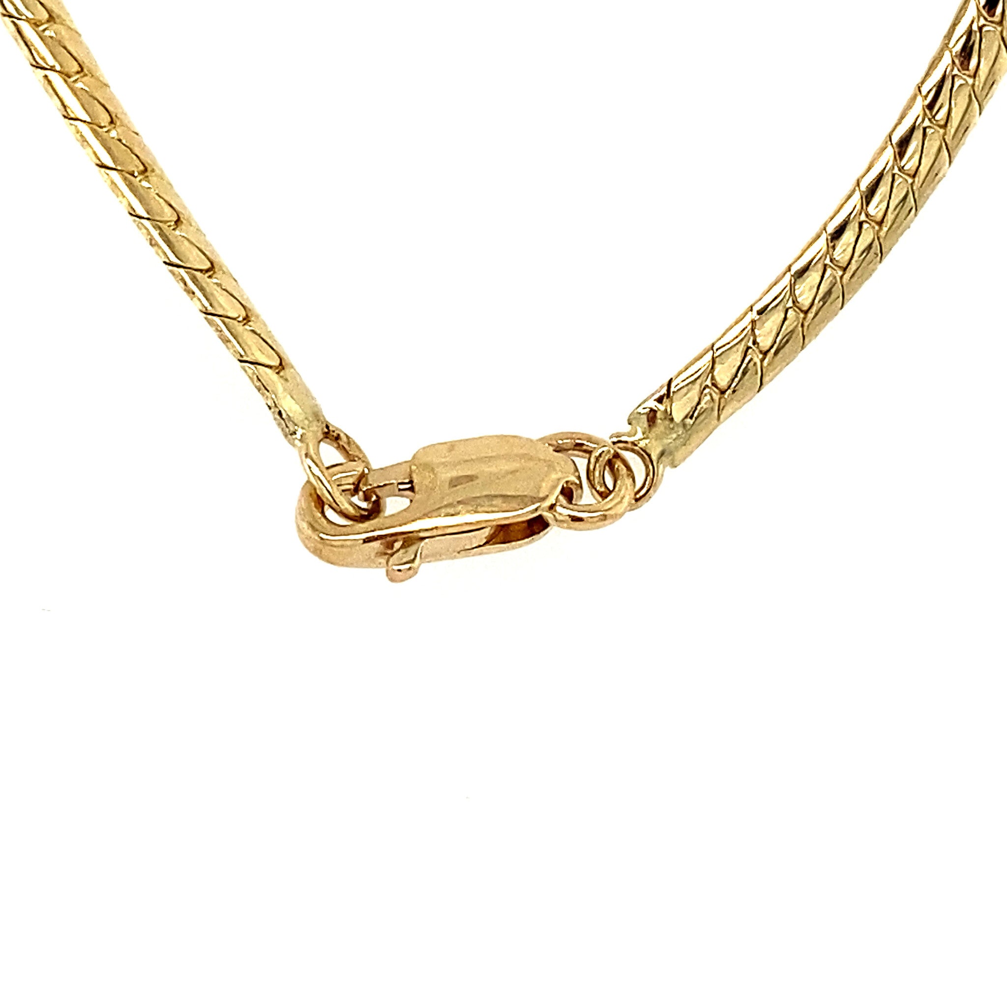 Gold choker with diamond 14 kt
