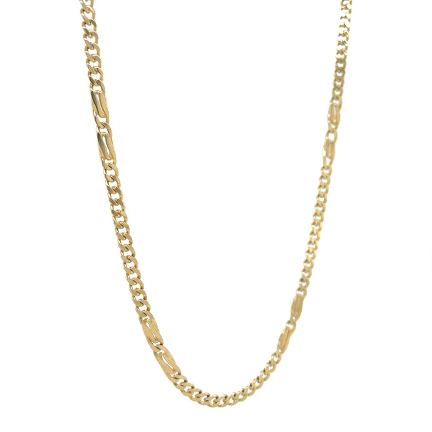 Gold fantasy necklace 61 cm 14 karat