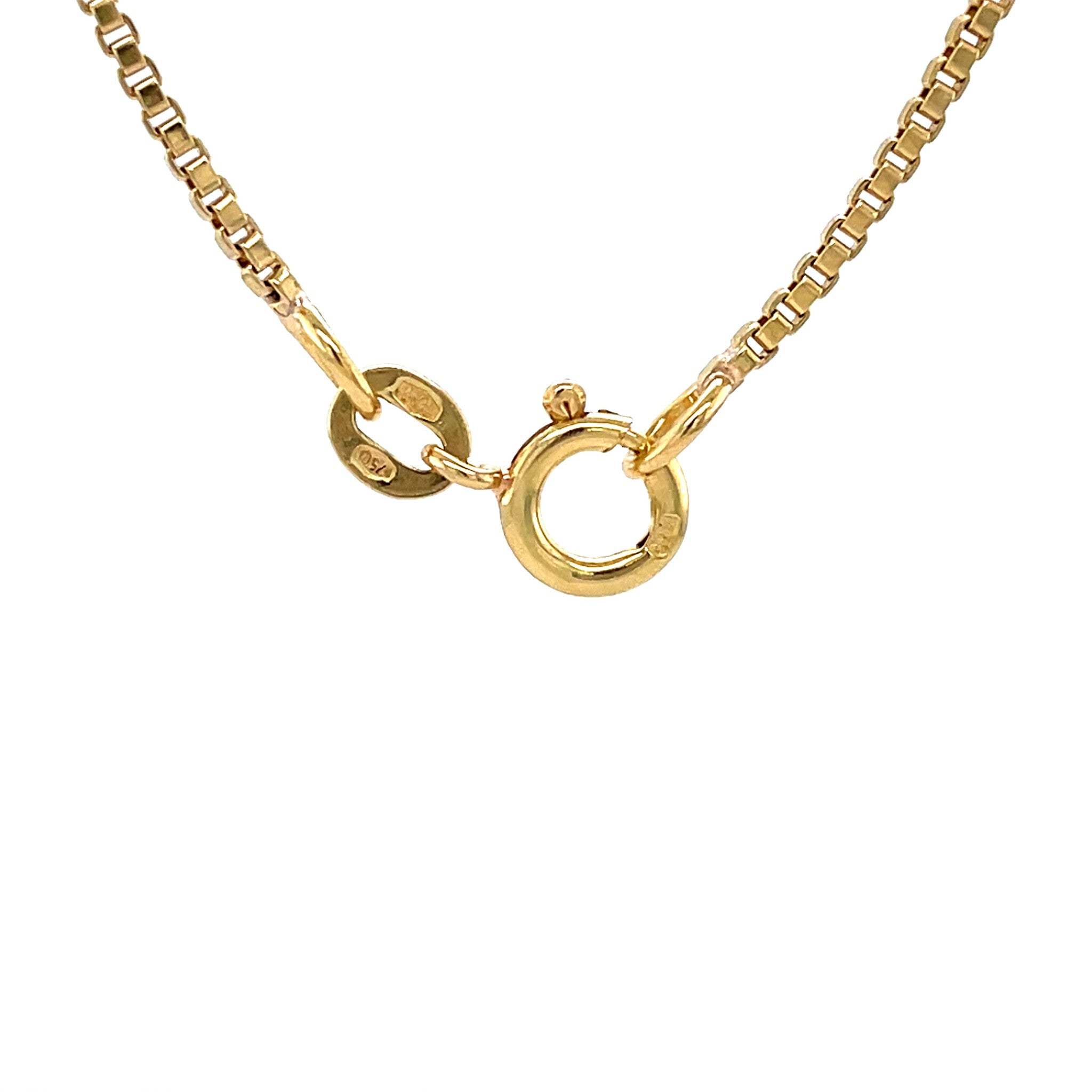 Golden length necklace venetian 50.5 cm 18 karat