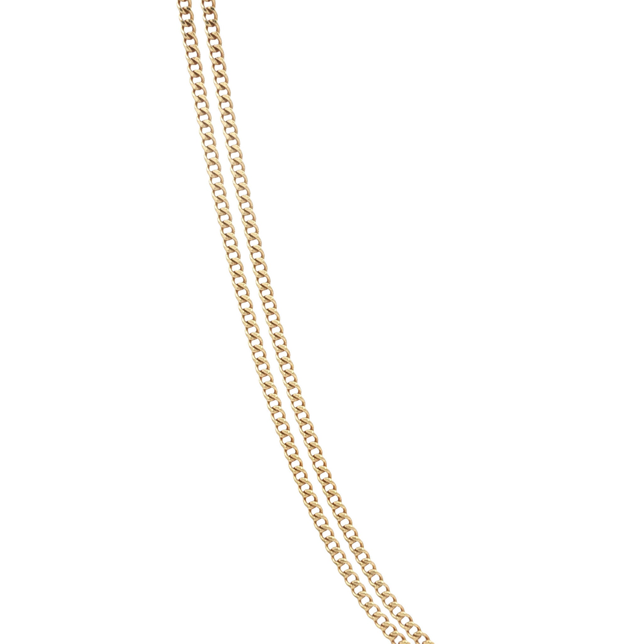 Gold length necklace gourmet 40 cm 14 karat