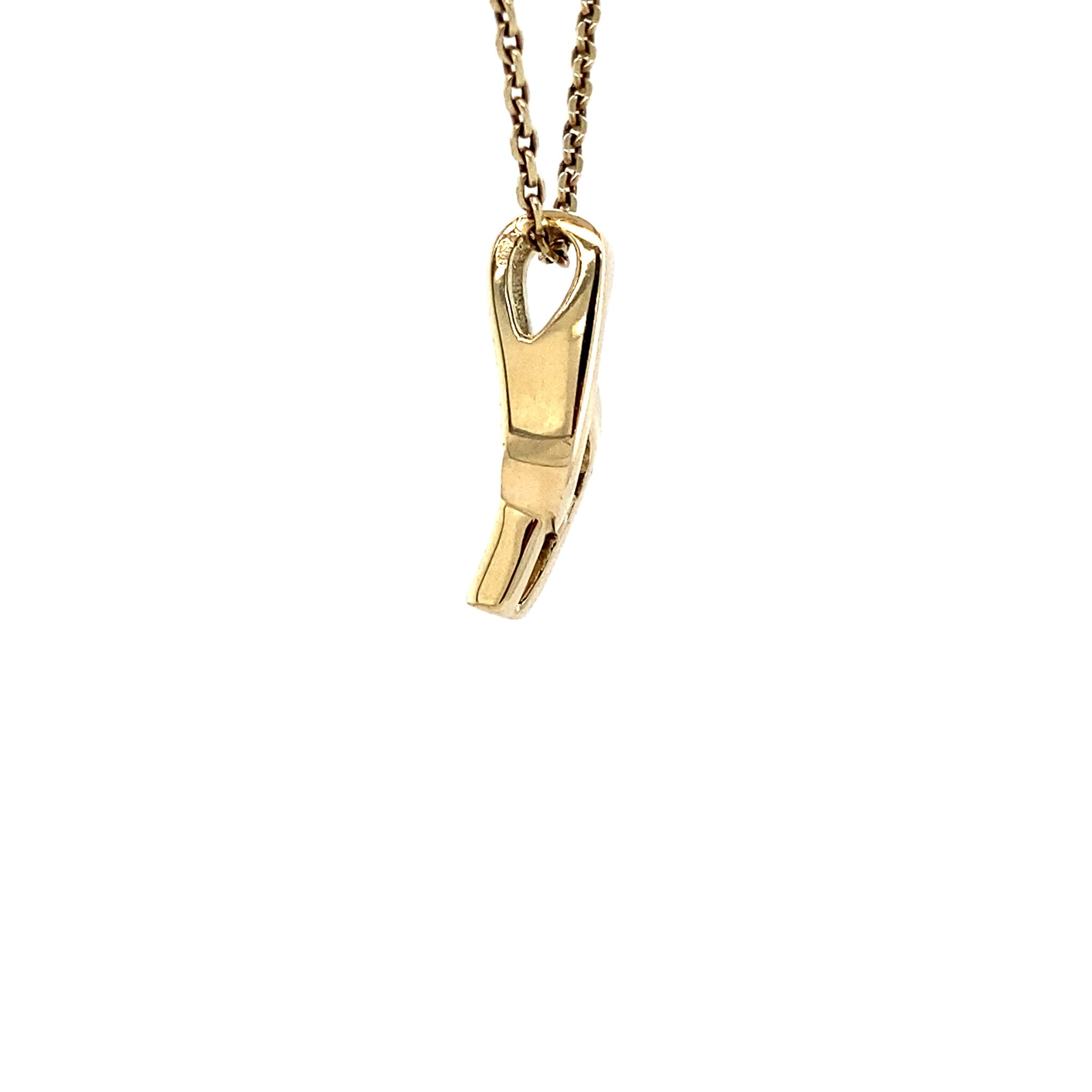 Gold pendant with diamond from Jeunesse 14 kt