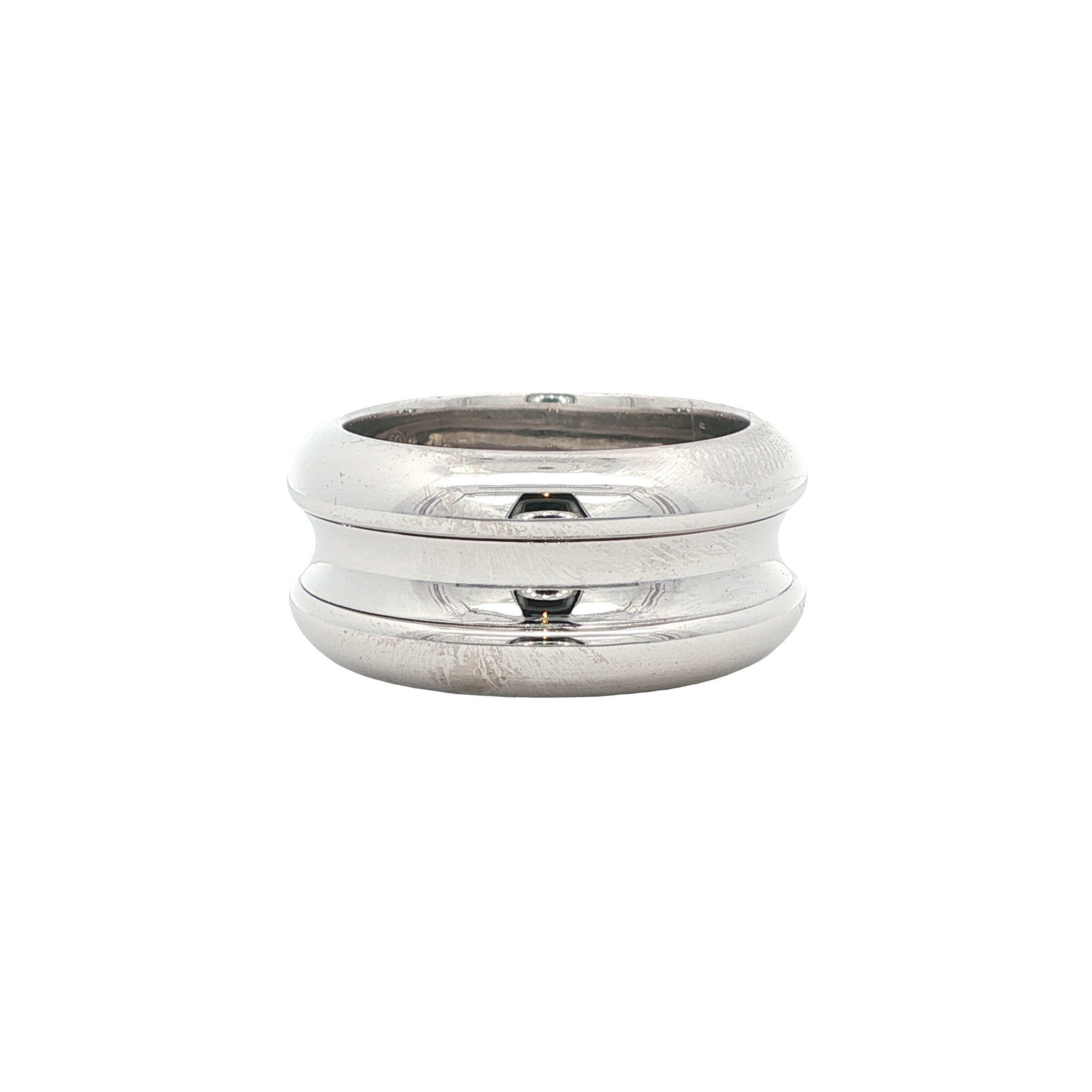 Witgouden ring met diamant 18 karaat