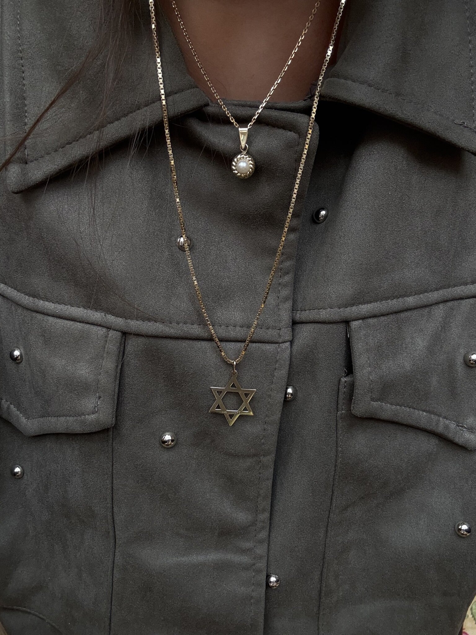 Golden length necklace venetian 60.5 cm 14 karat