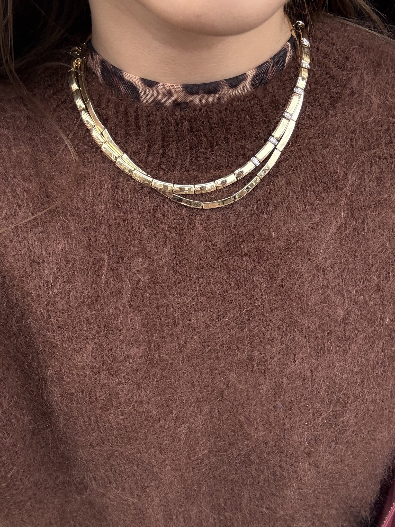 Gold choker 46 cm 14 karat