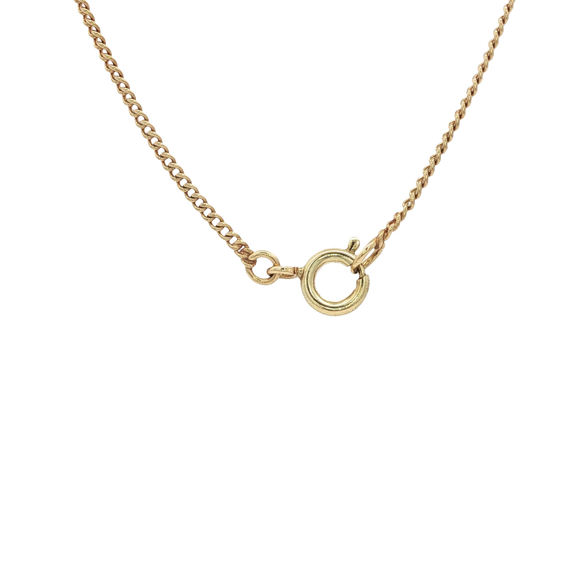 Gold length necklace gourmet 40 cm 14 karat