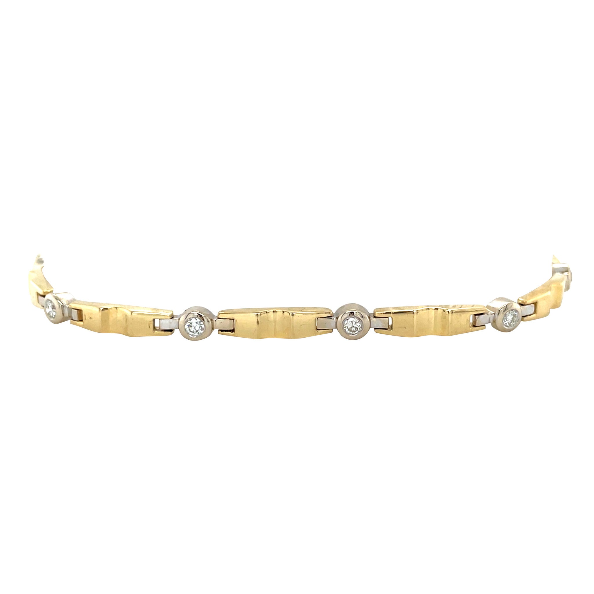 Gold bracelet with diamond 18 karat