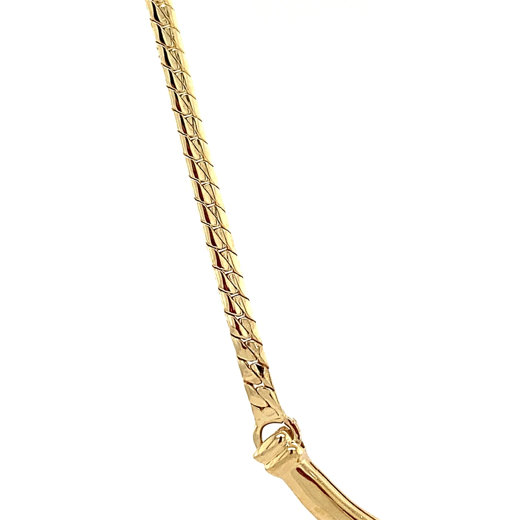 Gold choker with diamond 14 kt