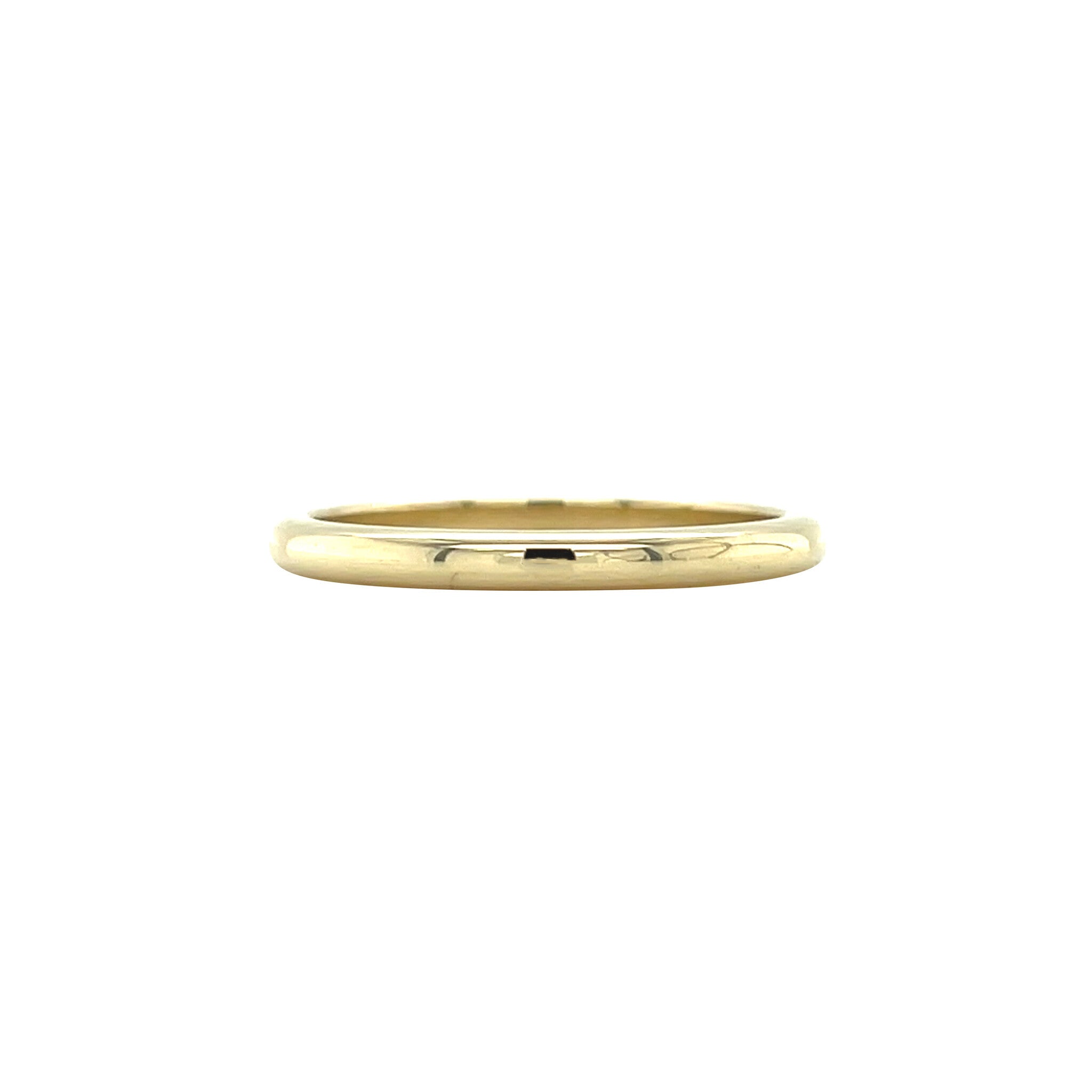 Smooth gold (stacking) ring 14 karat