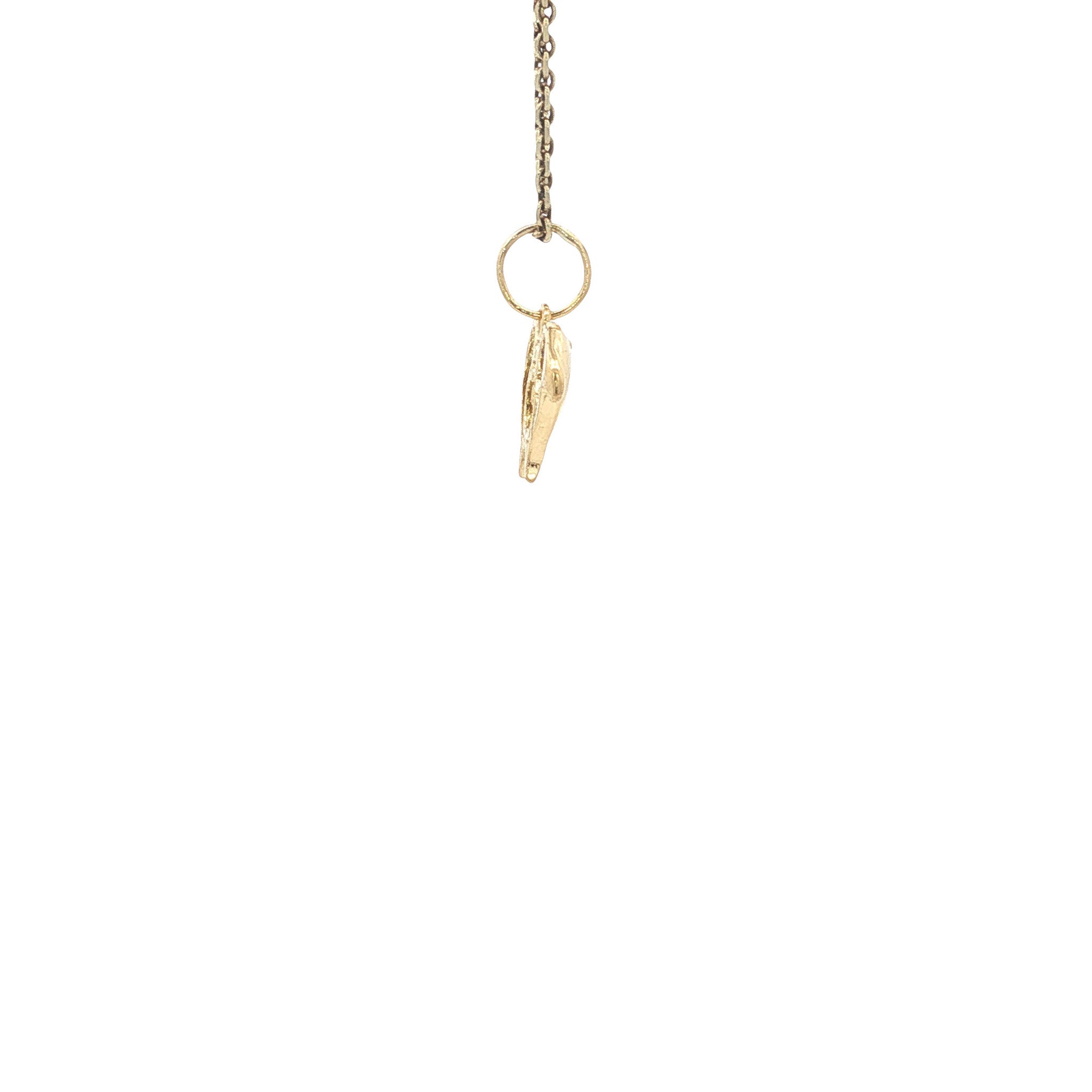 Gold dolphin pendant 14 karat