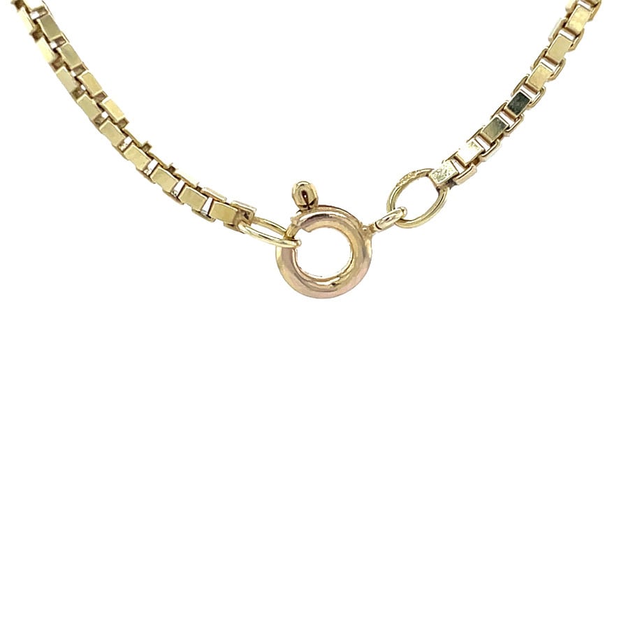 Gold length necklace Venetian 49.5 cm 14 karat