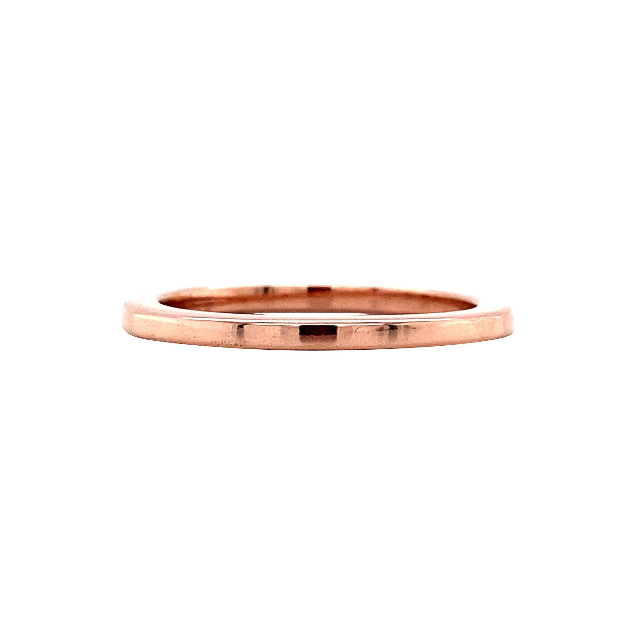 Rose gold (stacking)ring 14 karat