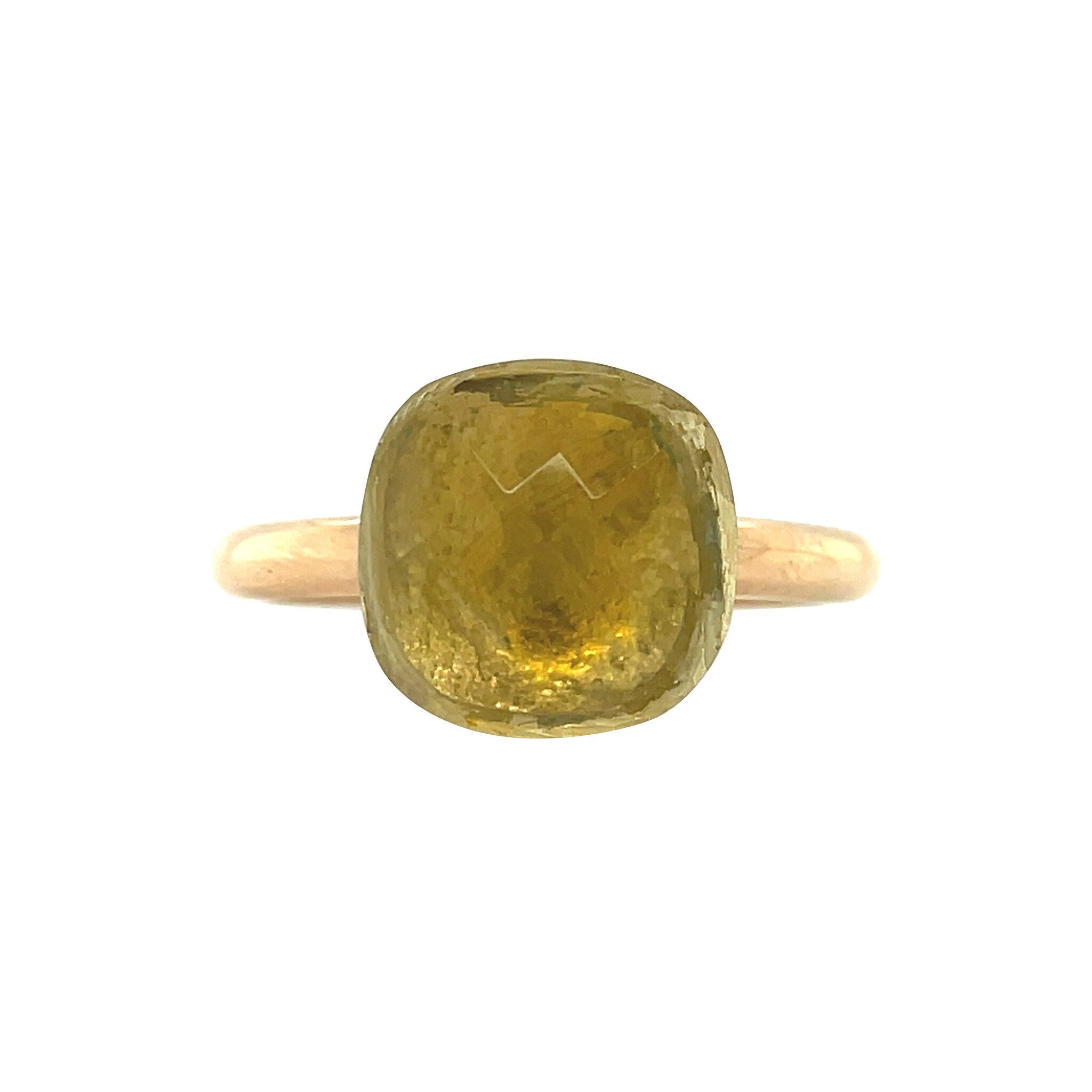 Gold ring with colored stone 14 karat