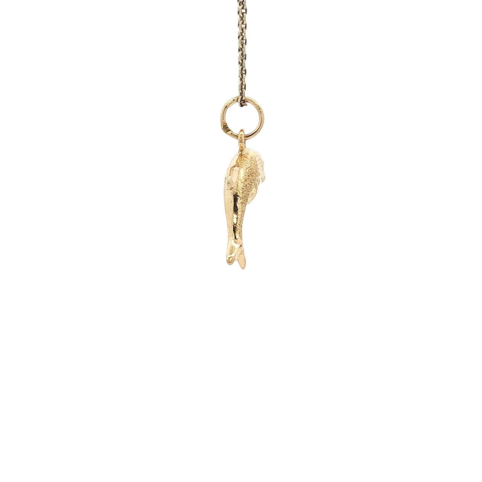 Gold dolphin pendant 18 karat