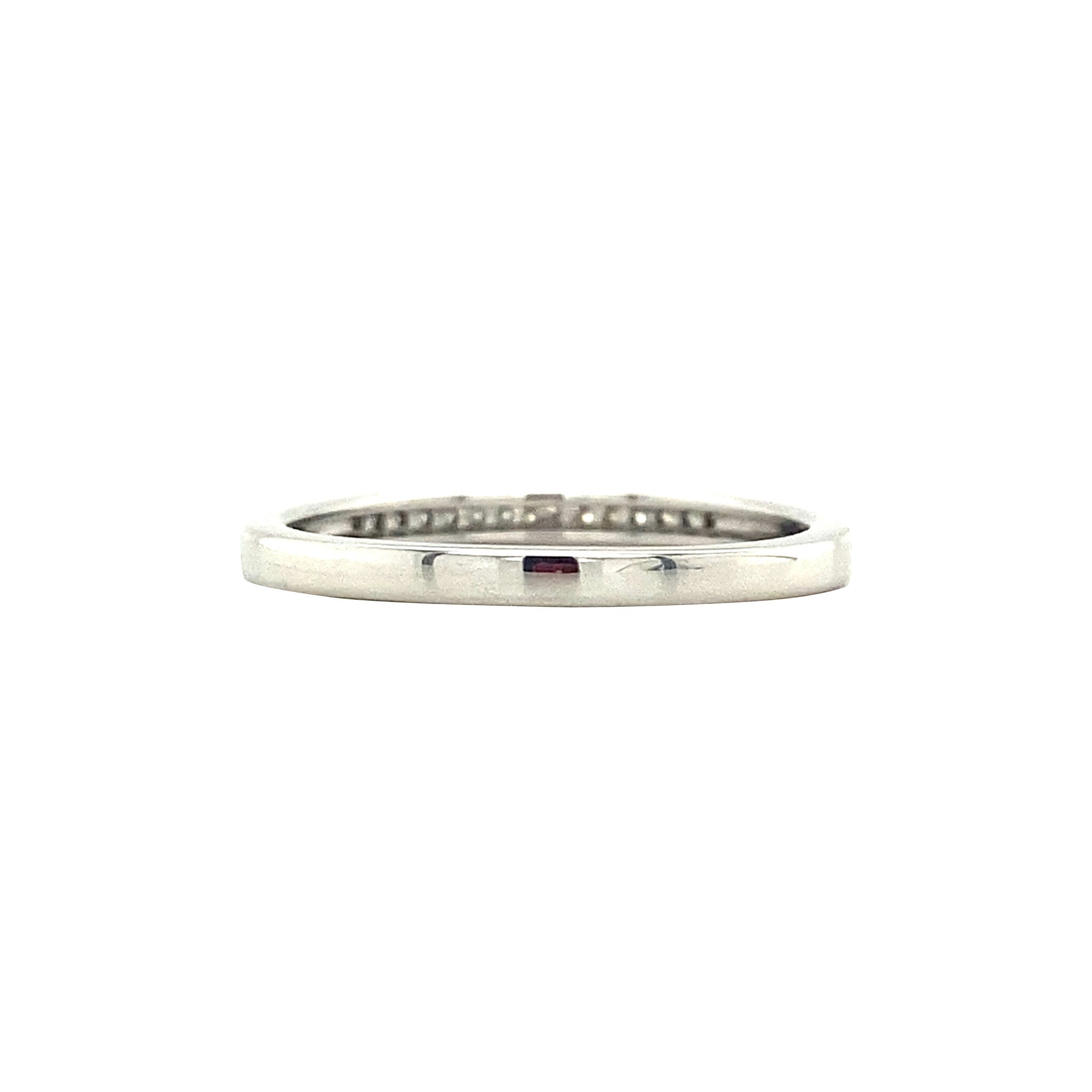 White gold ring with diamond from Diamonde 14 kt