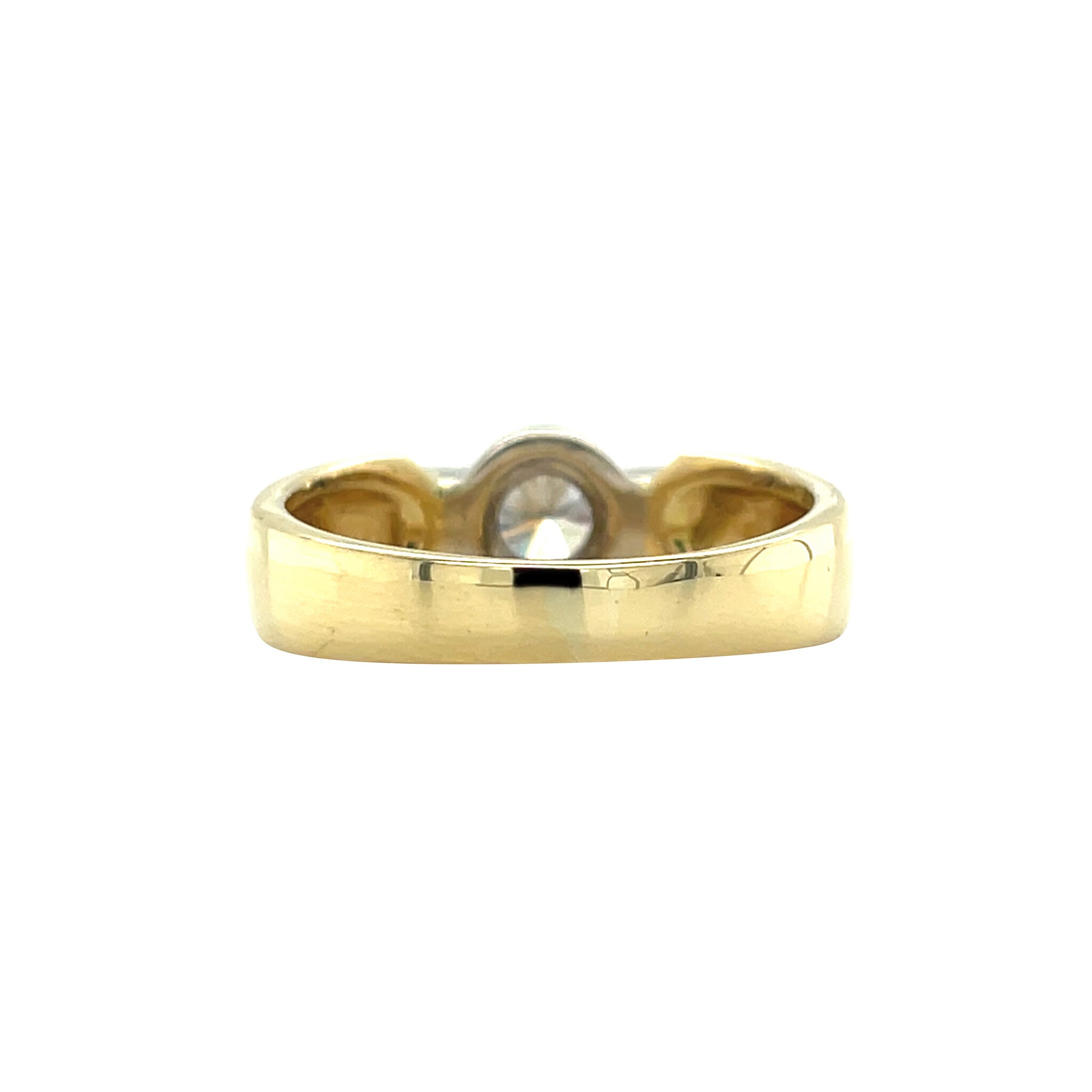 Gold ring with diamond 18 karat