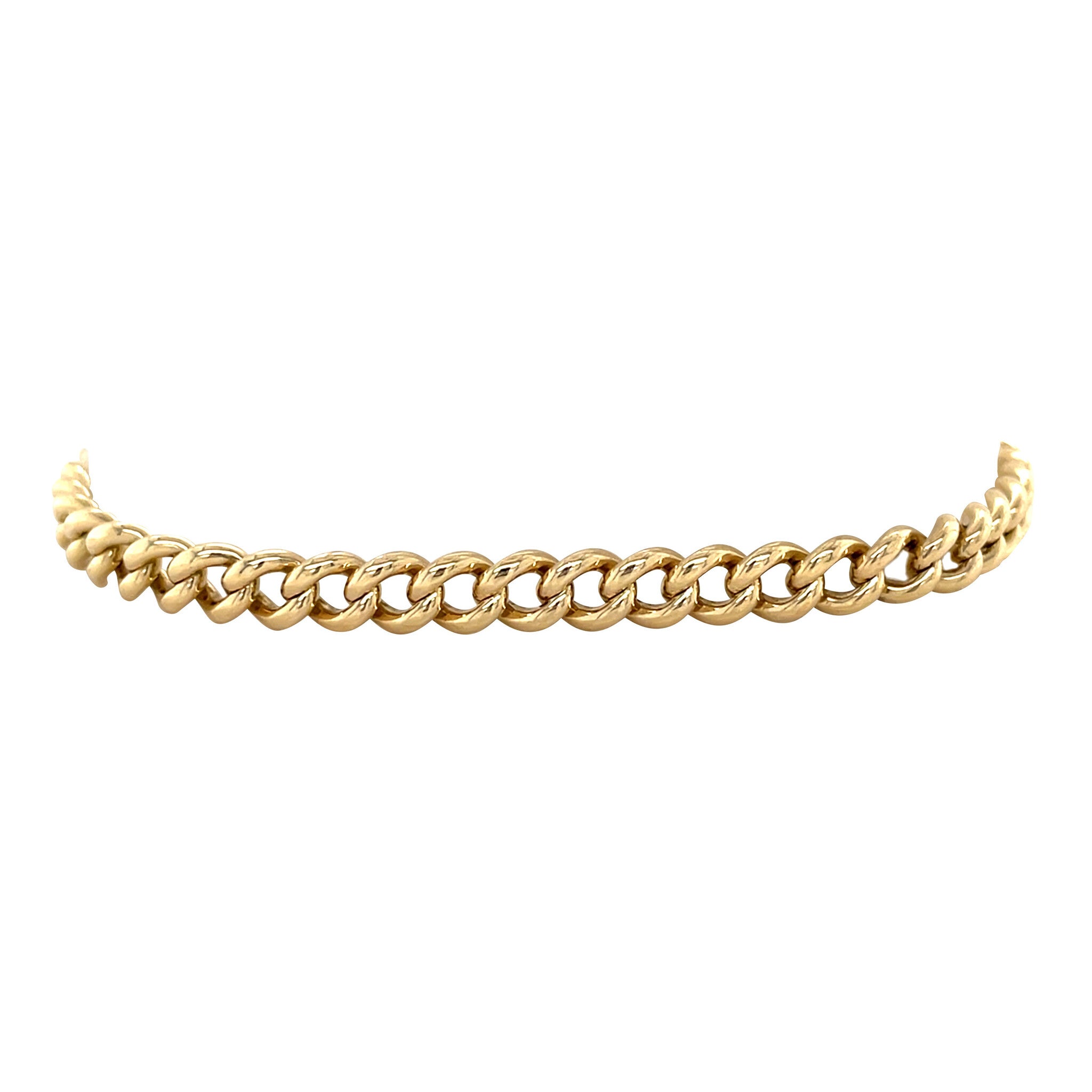 Golden gourmet bracelet 18.5 cm 14 karat
