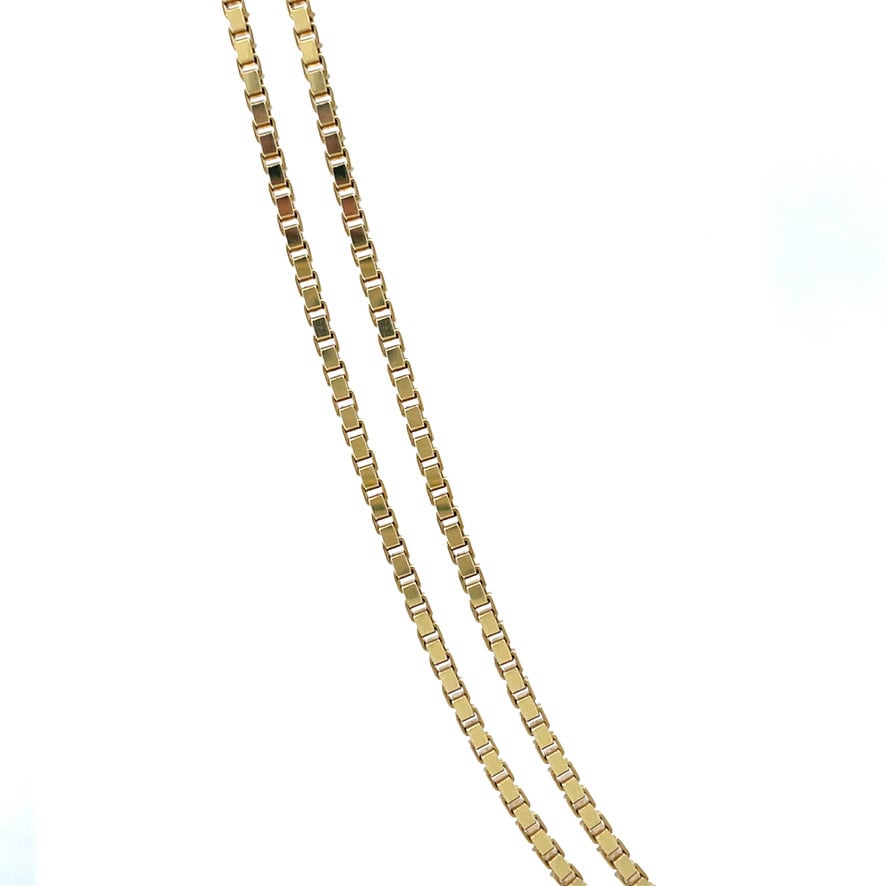 Gold length necklace Venetian 49.5 cm 14 karat