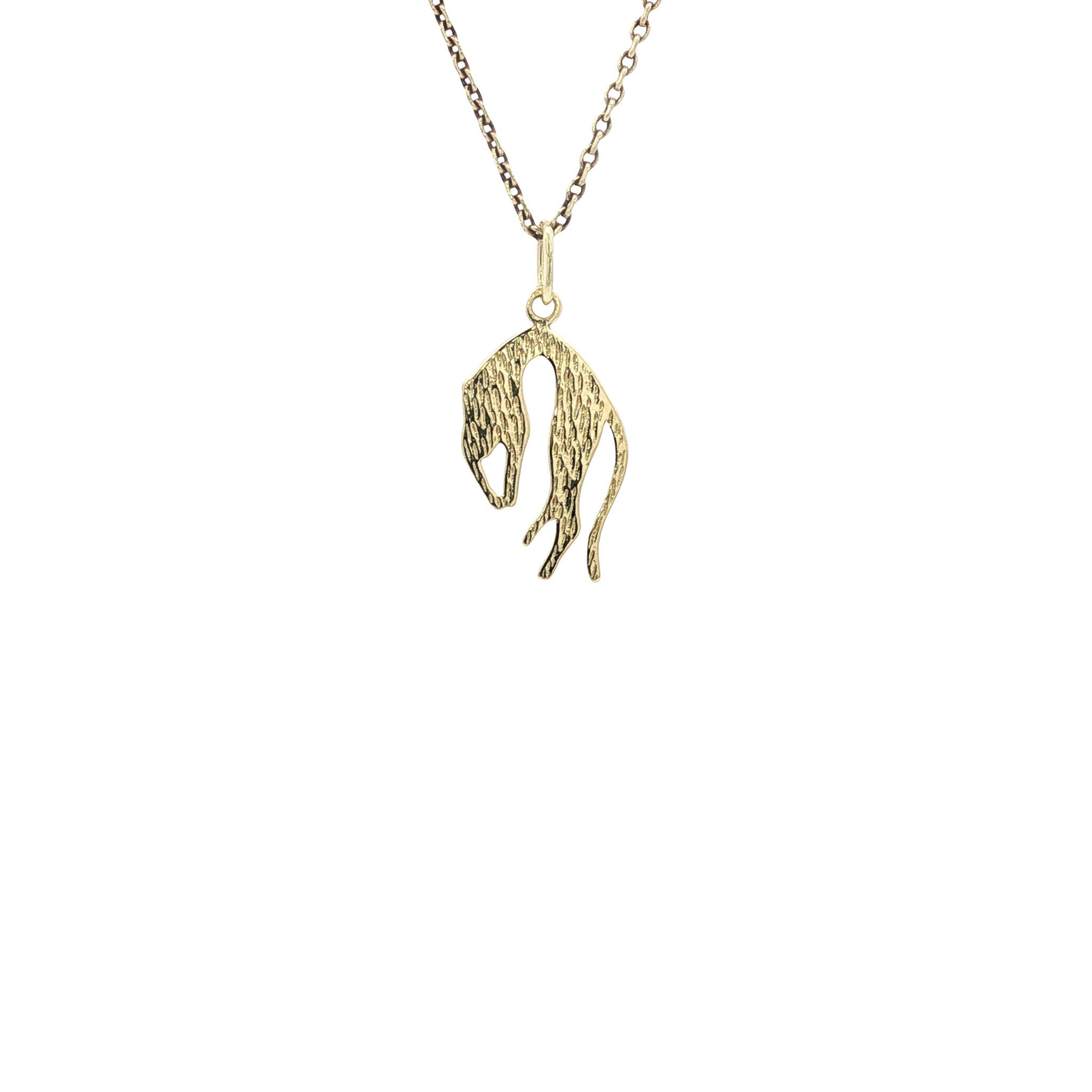 Gouden panter hanger 14 karaat