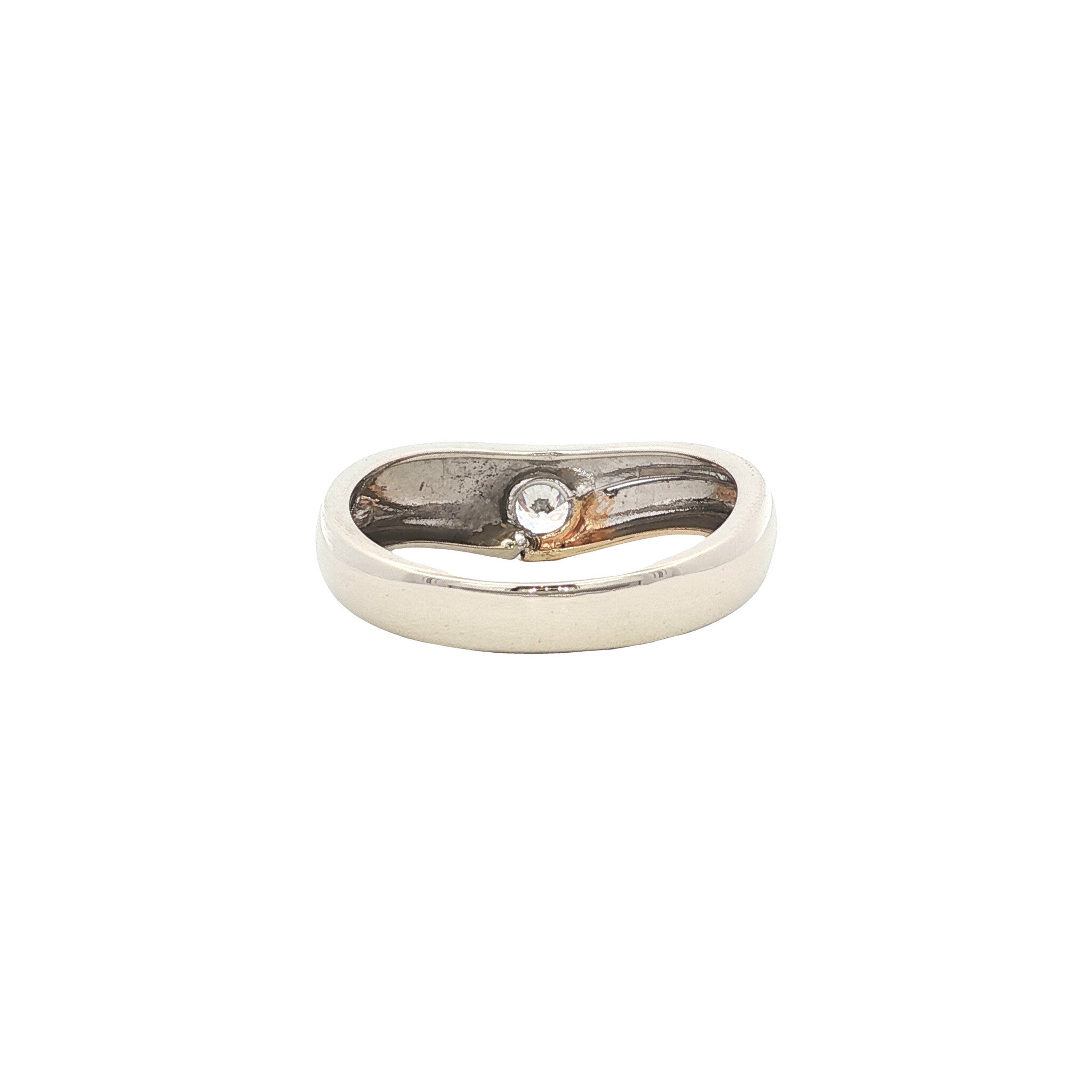 Gold ring with zirconia 14 karat