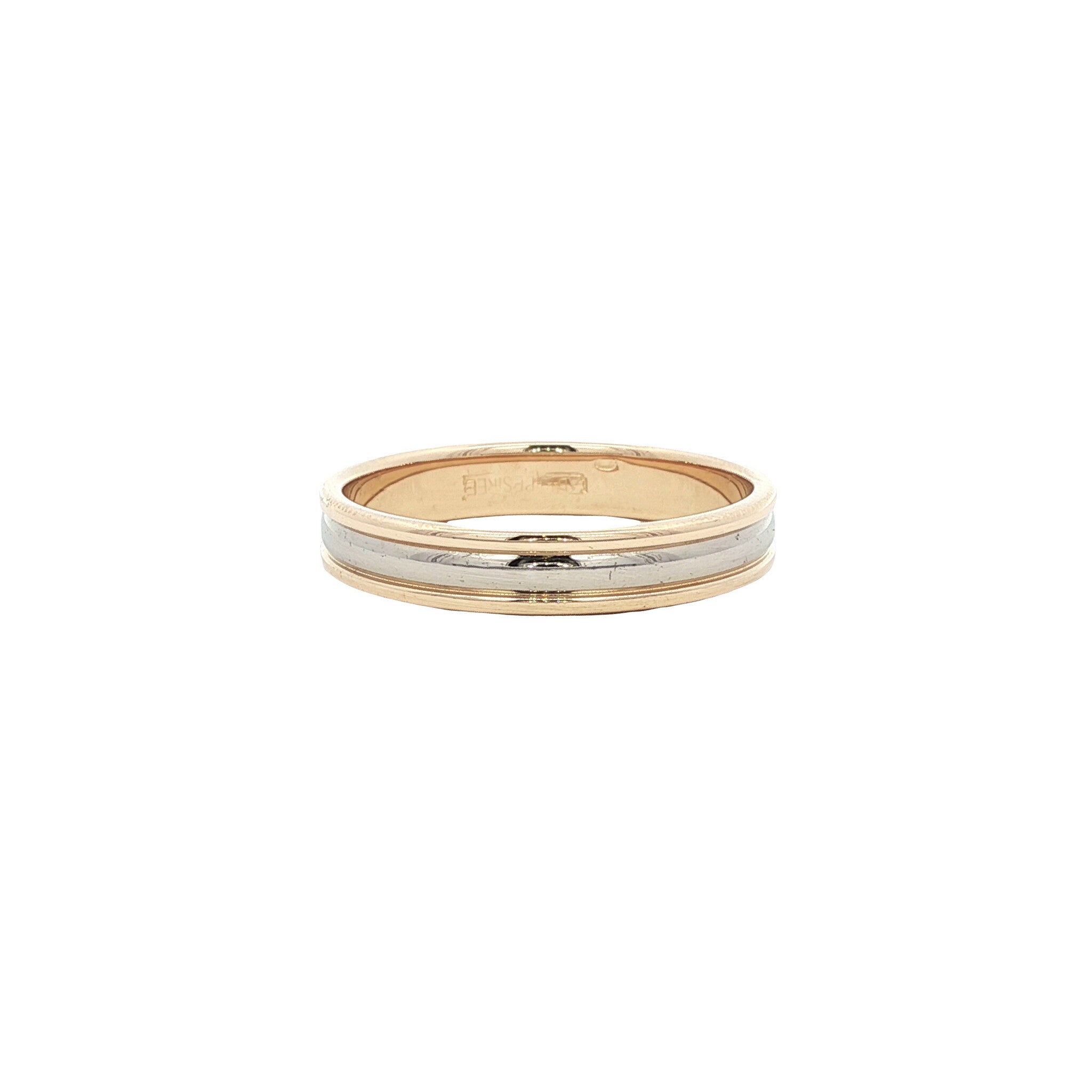 Gold bicolour ring from Desiree 14 karat