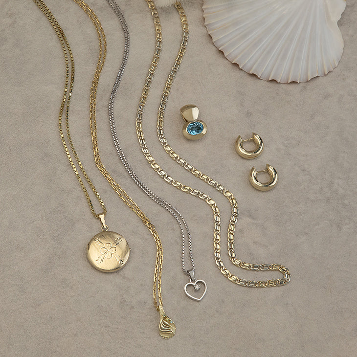 White gold heart pendant with diamond 18 karat