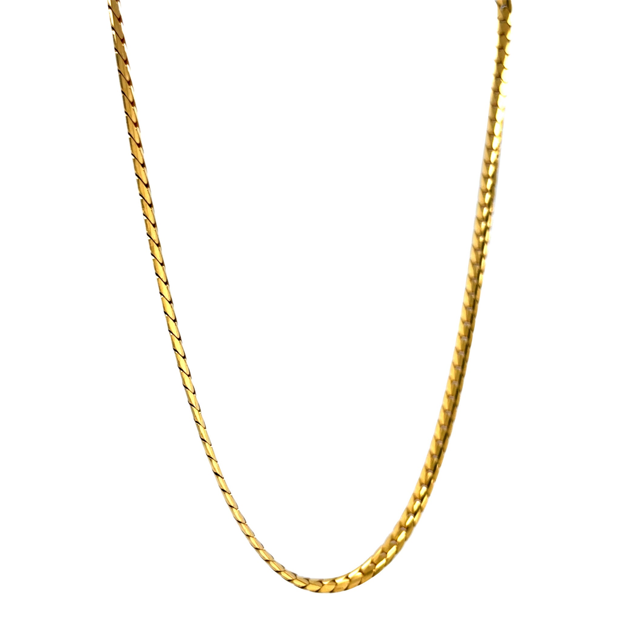 Gold gourmet choker 46 cm 14 karat