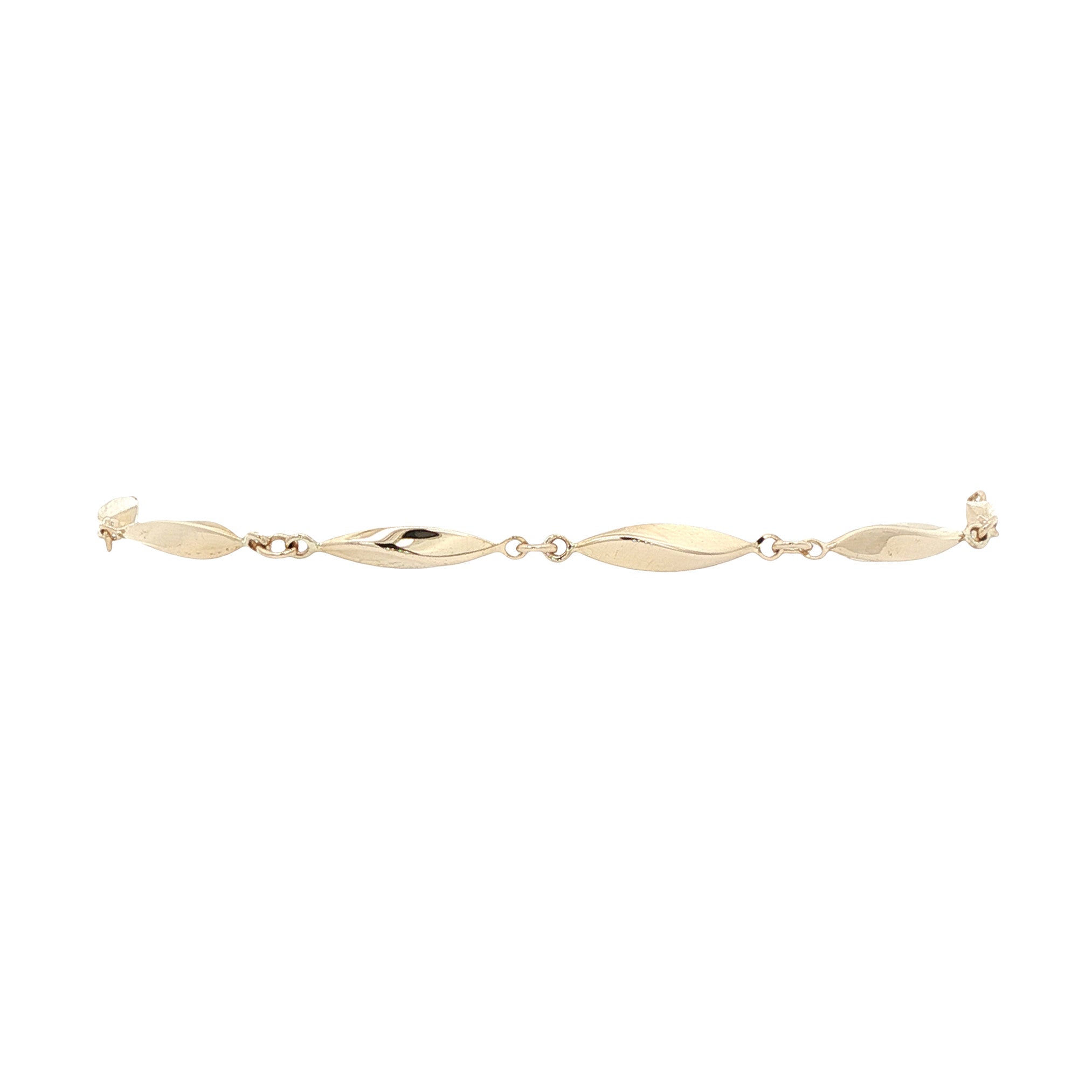 Gouden fantasie armband 18 cm 14 karaat