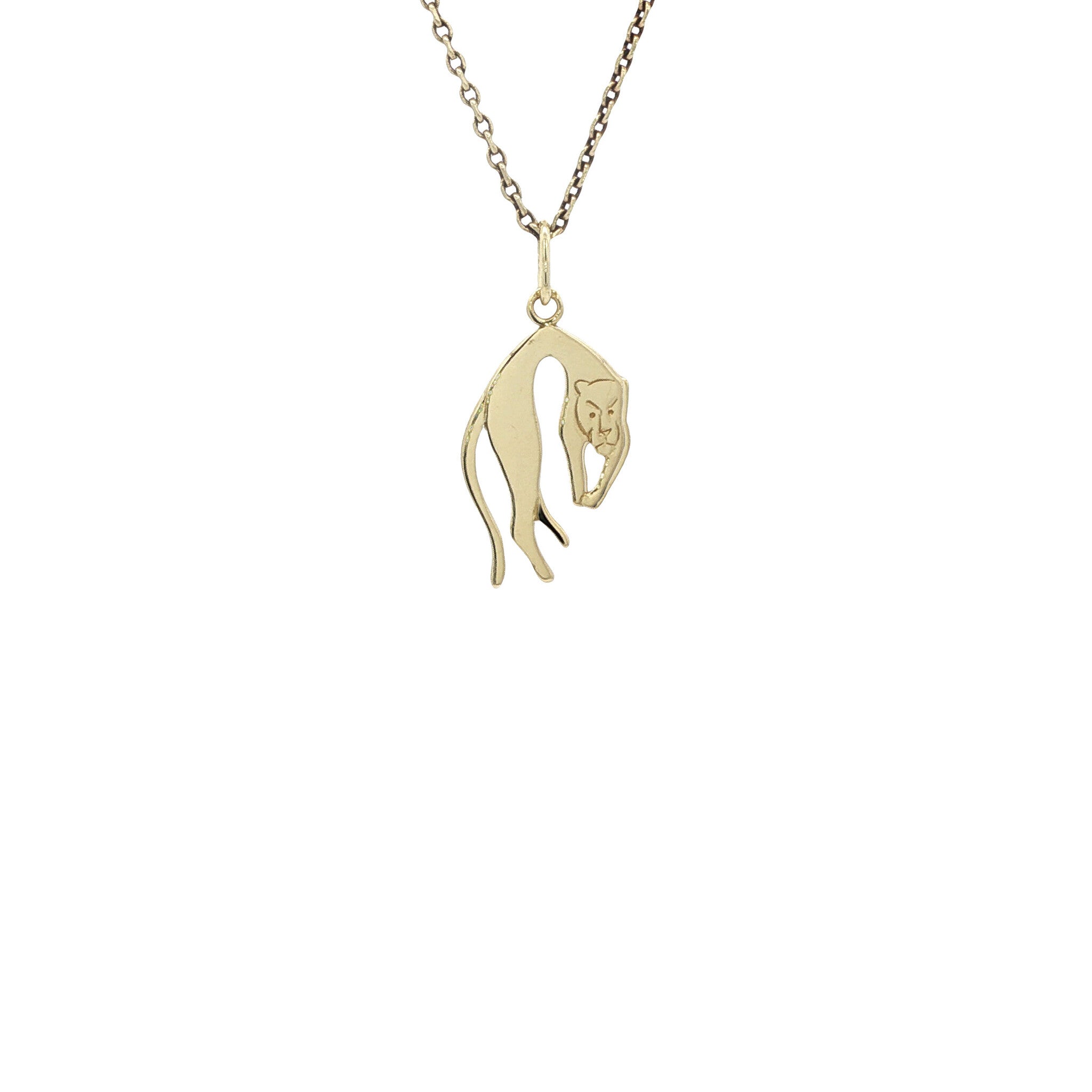 Golden panther pendant 14 karat