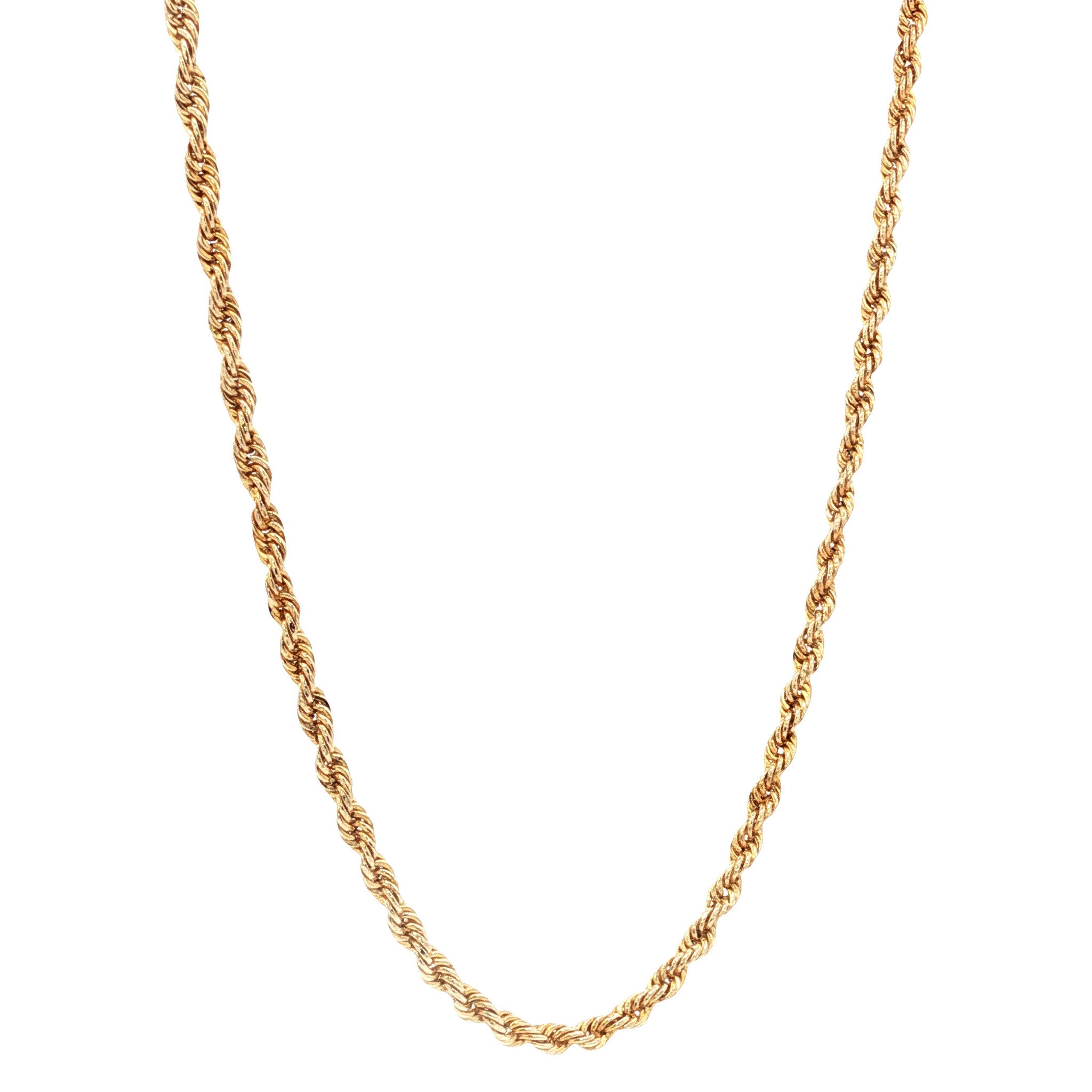 Gouden koord collier 66.5 cm 14 karaat