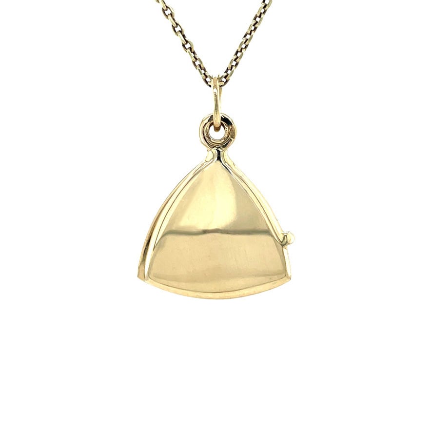 Gold medallion pendant 14 karat