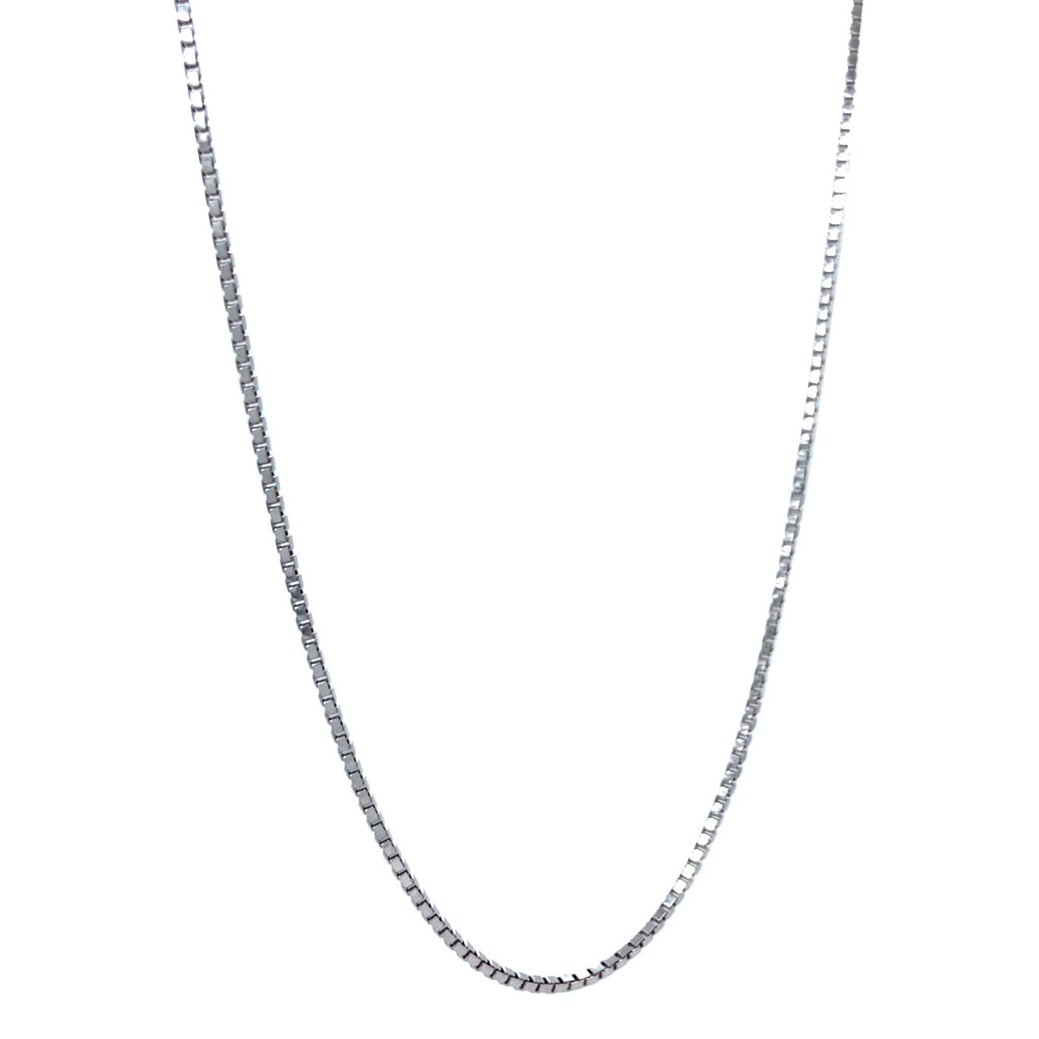 White gold length necklace venetian 42.5 cm 14 karat