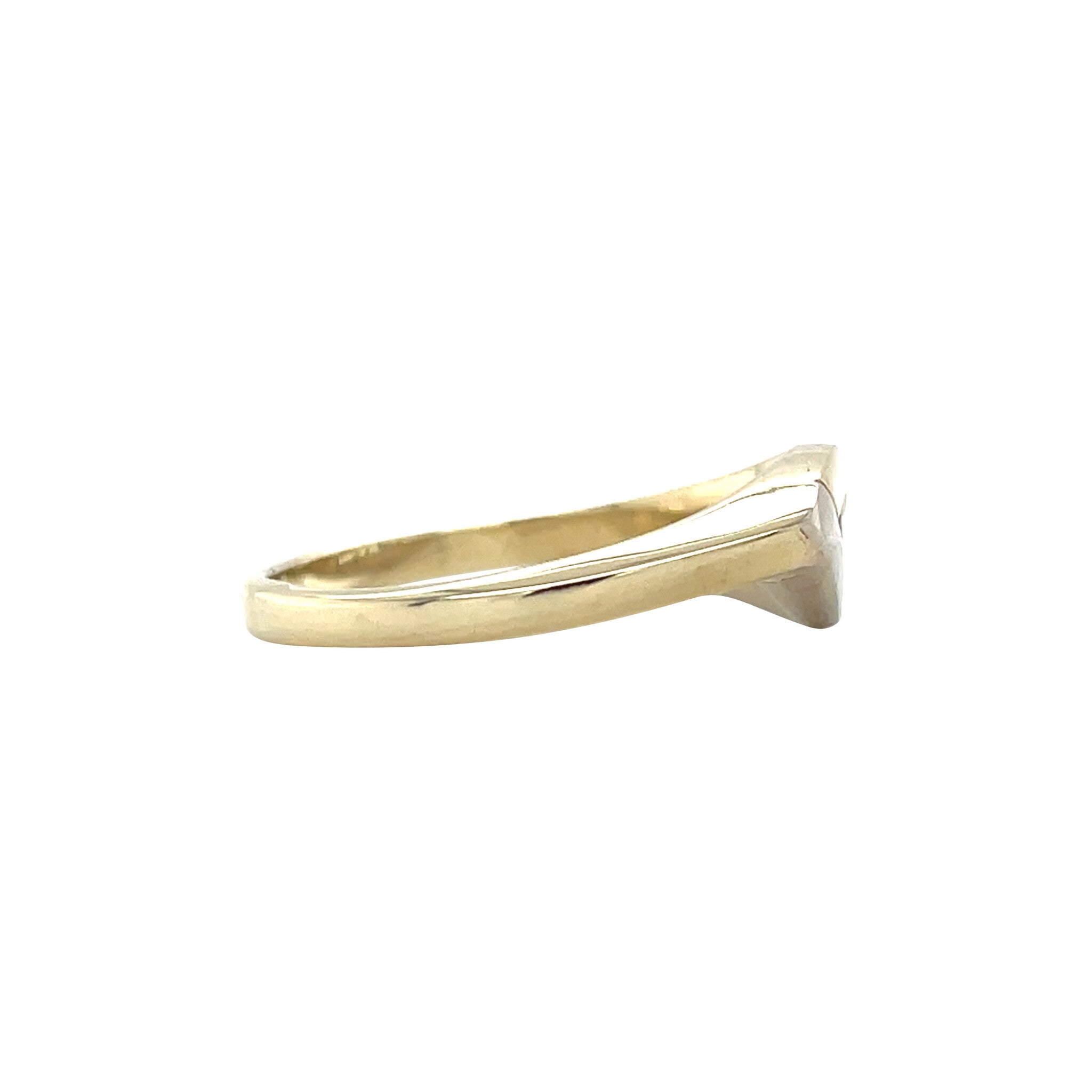 Gold ring with zirconia 14 karat