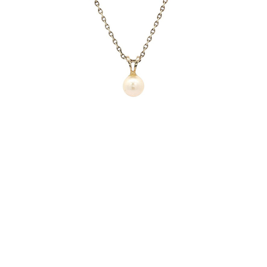 Gouden hanger met parel 14