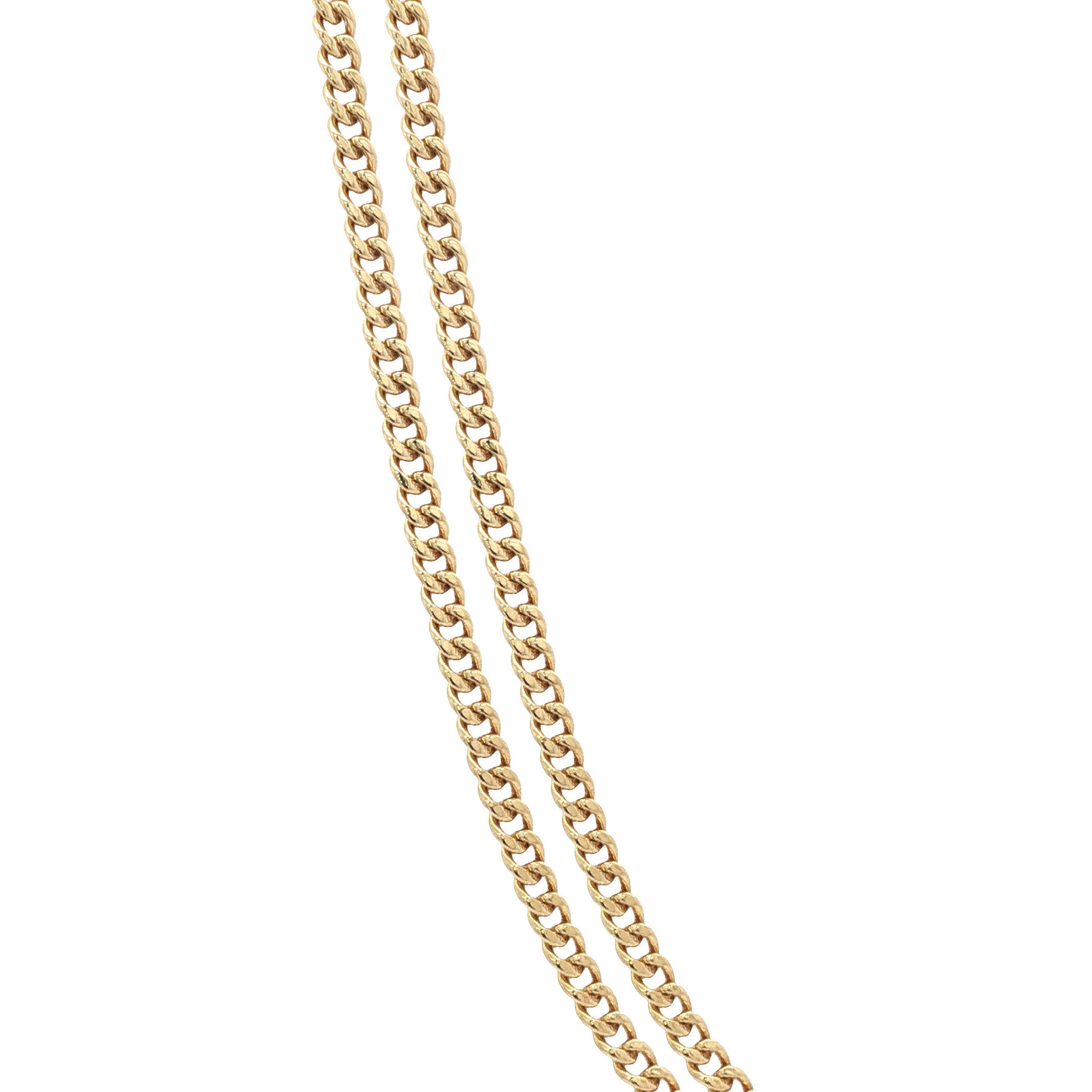 Gouden lengtecollier gourmet 63.5 cm 14 karaat