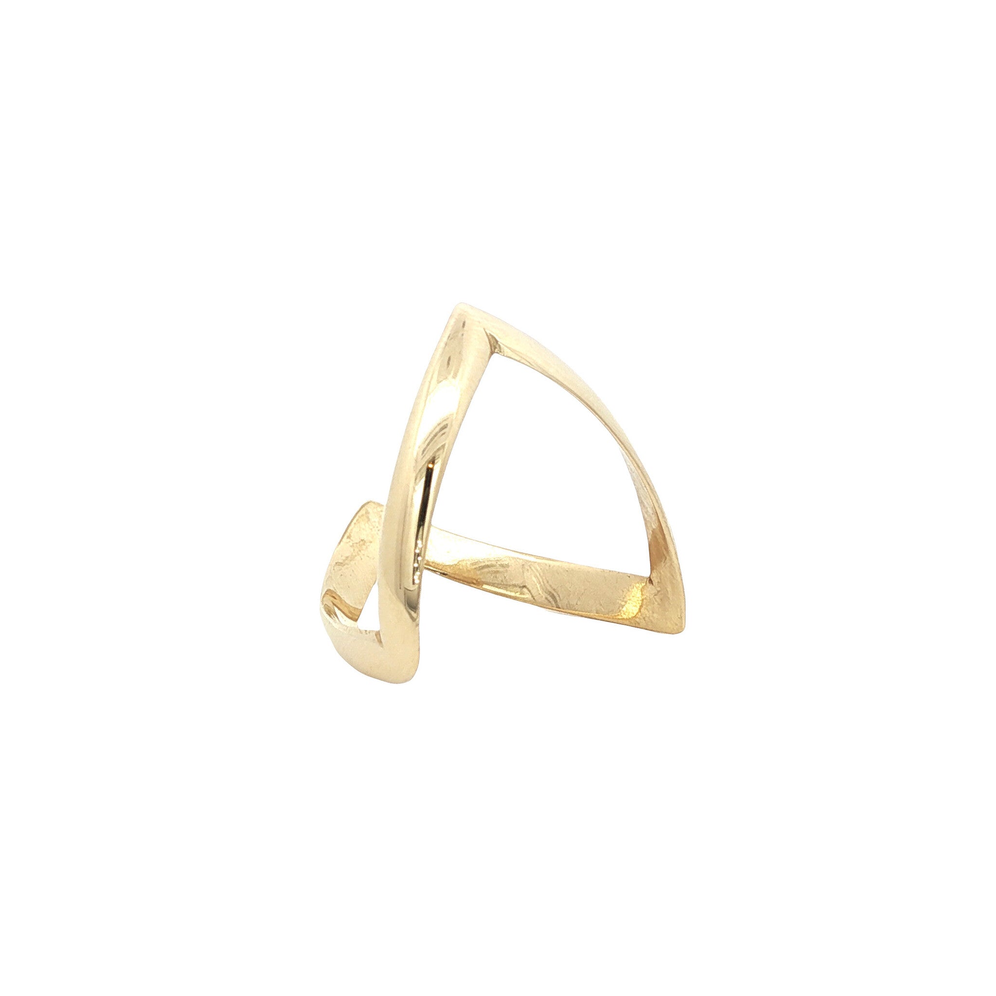 Gouden Fred kaps ring 14 karaat