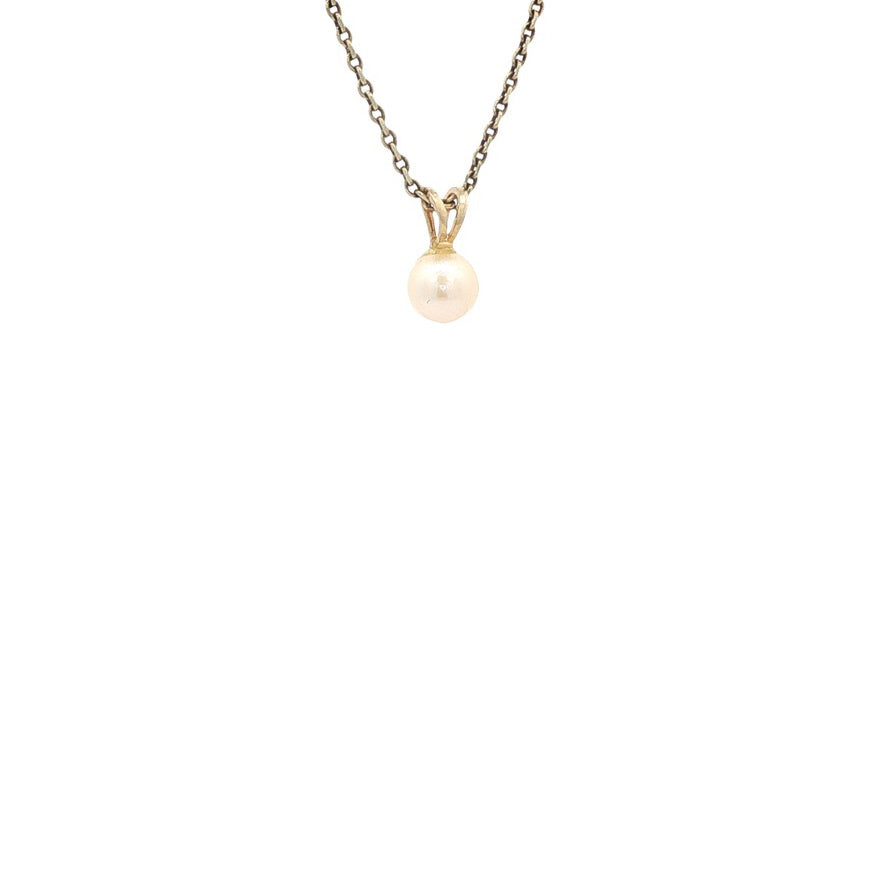 Gouden hanger met parel 14
