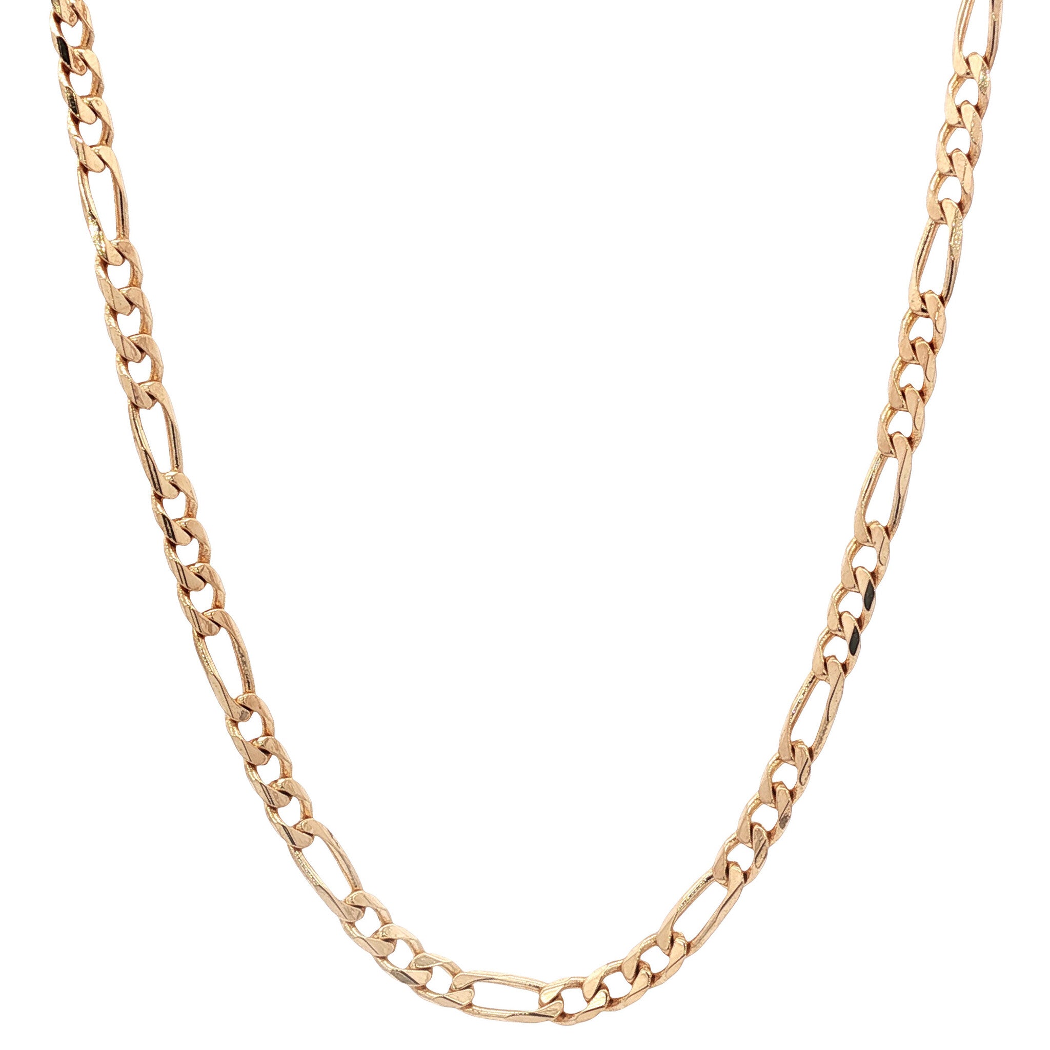 Gold figaro necklace 51 cm 14 karat