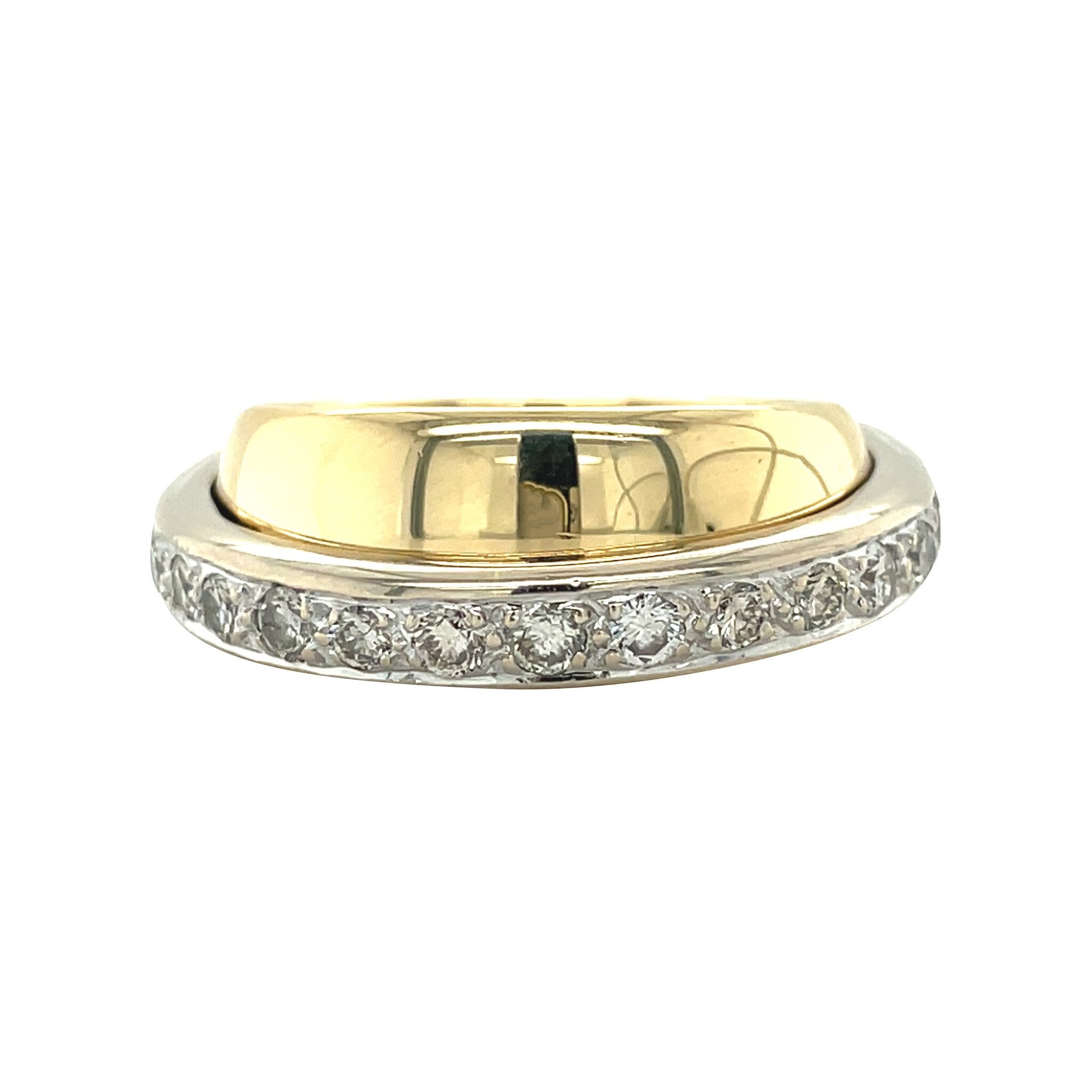 Gouden ring met diamant 18 karaat