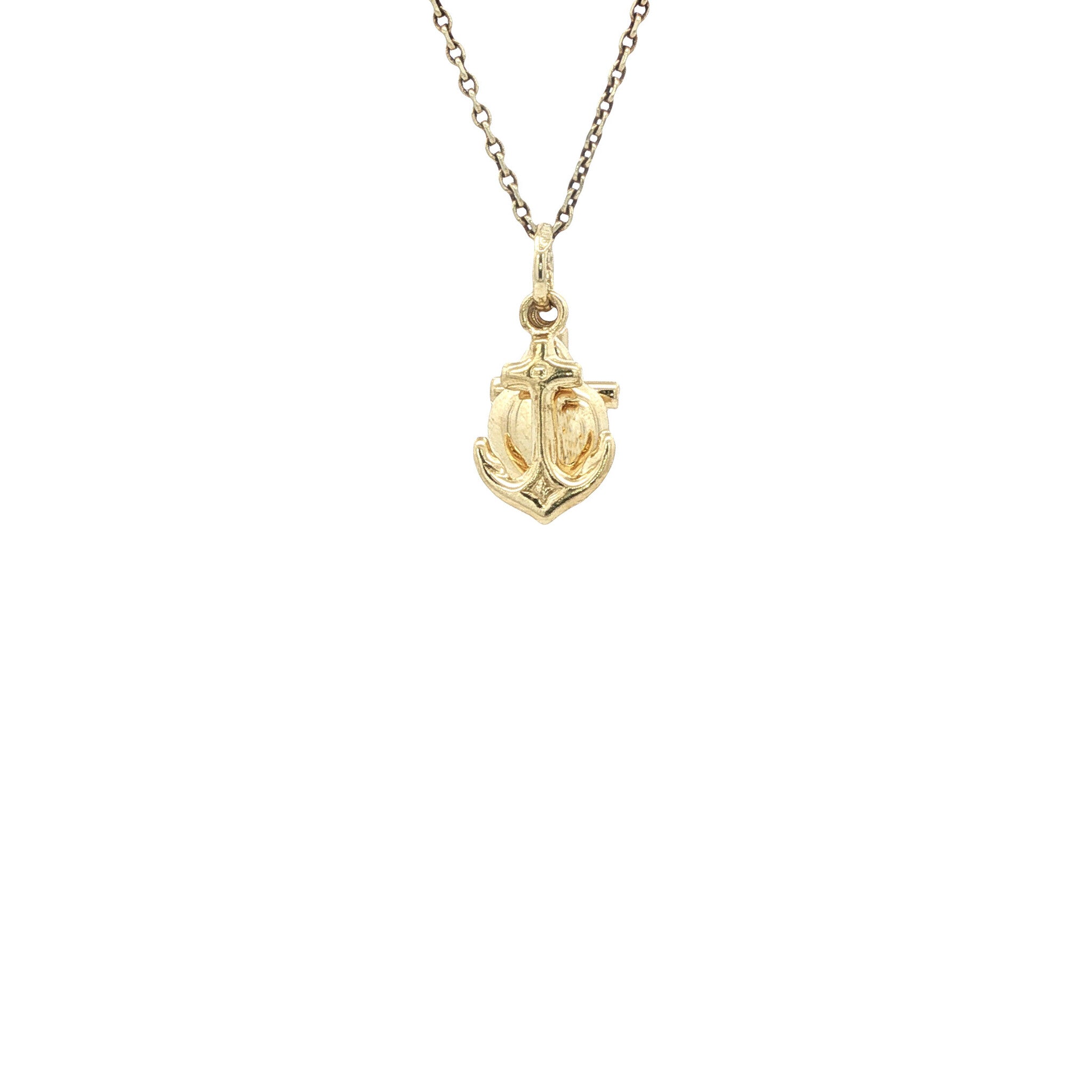 Gouden hanger geloof, hoop en liefde 14 karaat