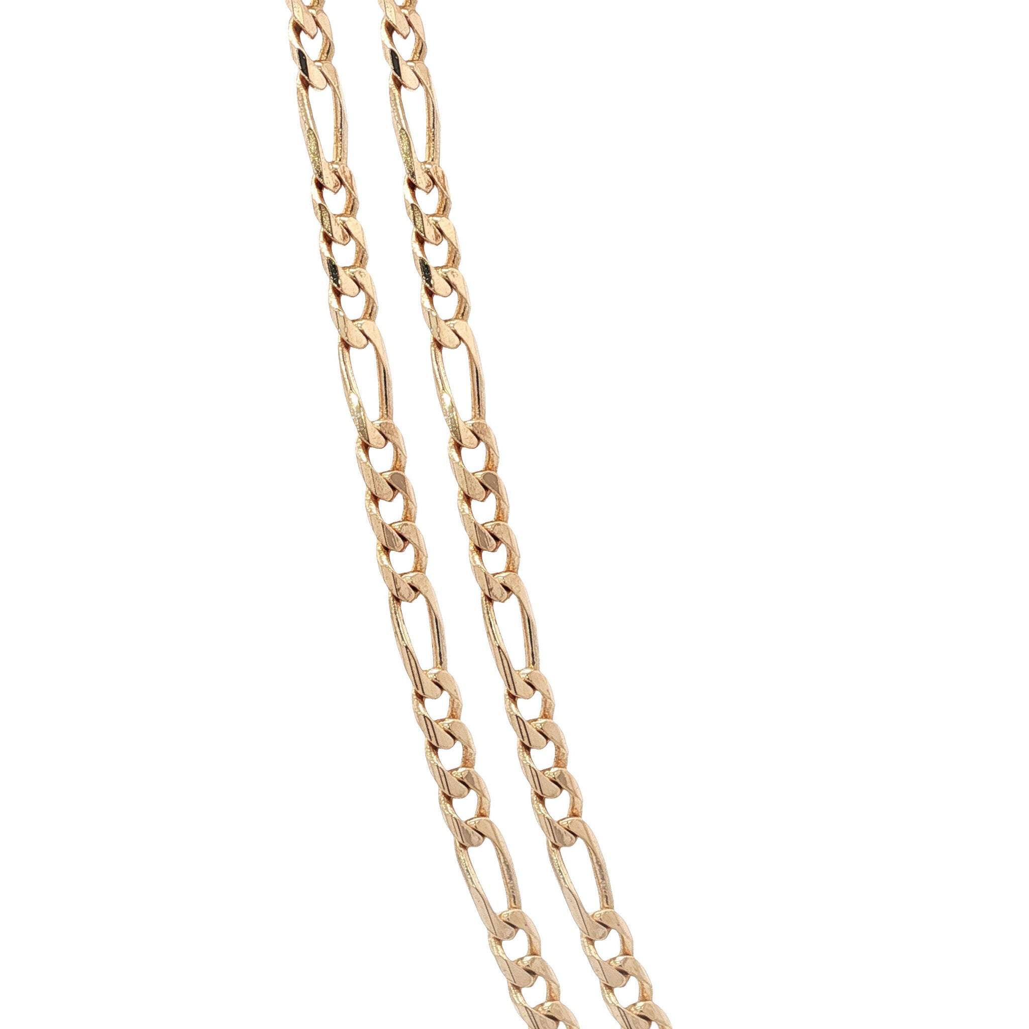 Gold figaro necklace 51 cm 14 karat