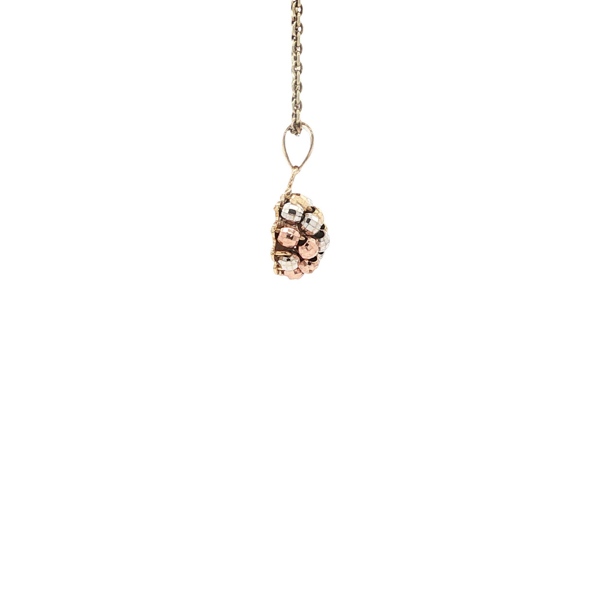 Tricolour gold pendant 18 karat