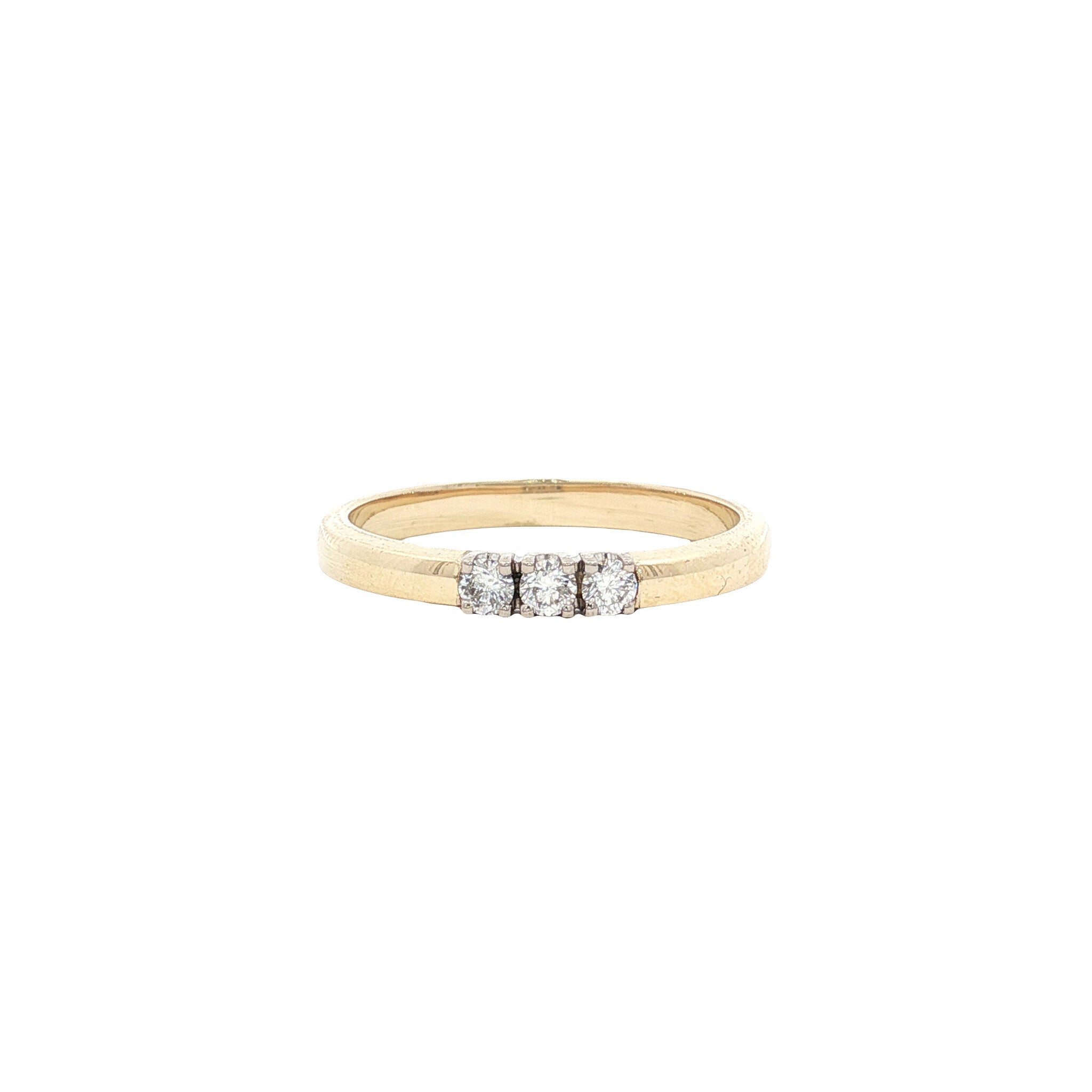Gold memory ring with diamond 14 karat